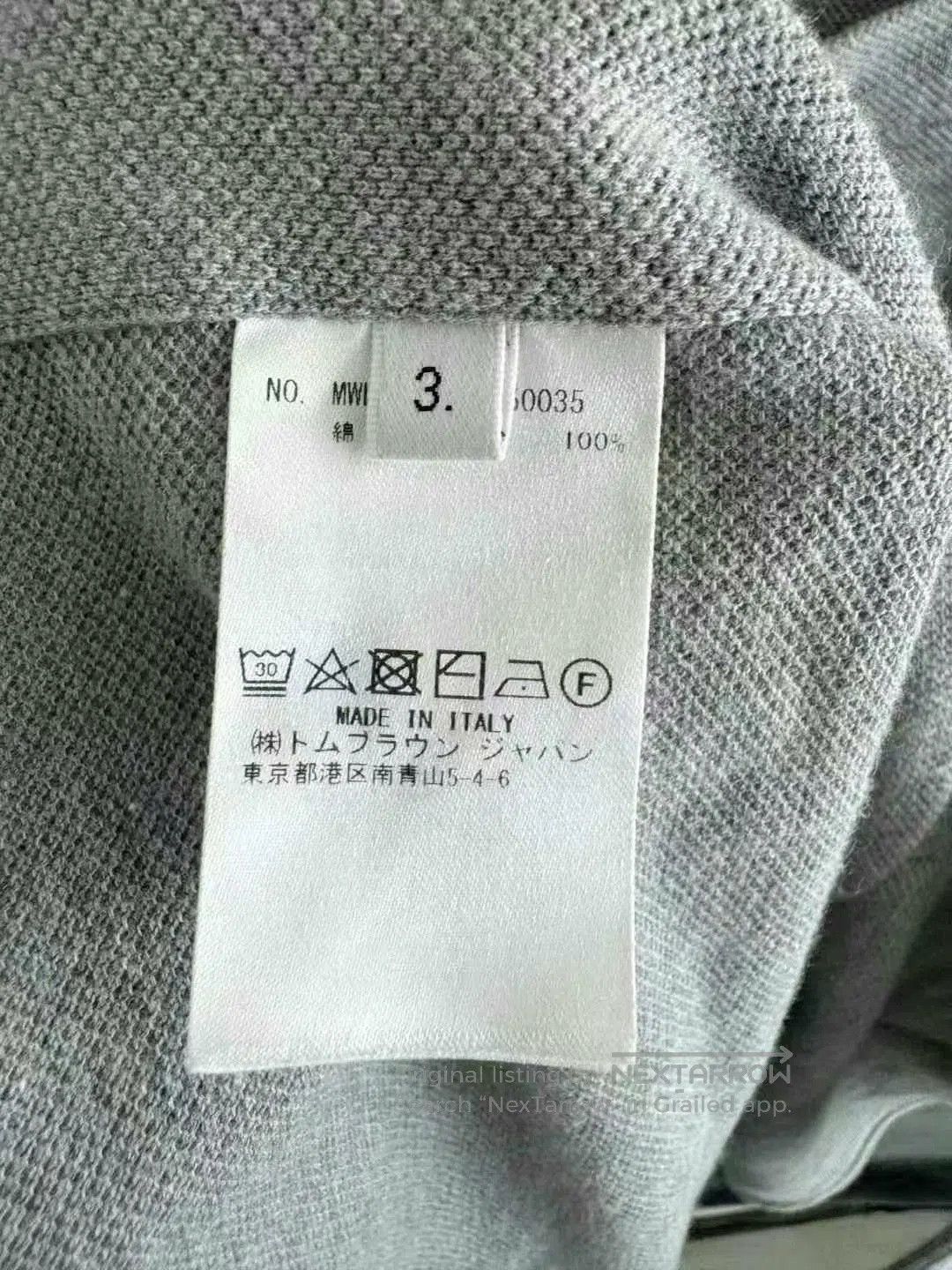 Thom Browne thom browne gray long sleeve knit shirt. Size US M / EU 48-50 / 2 - 5 Thumbnail