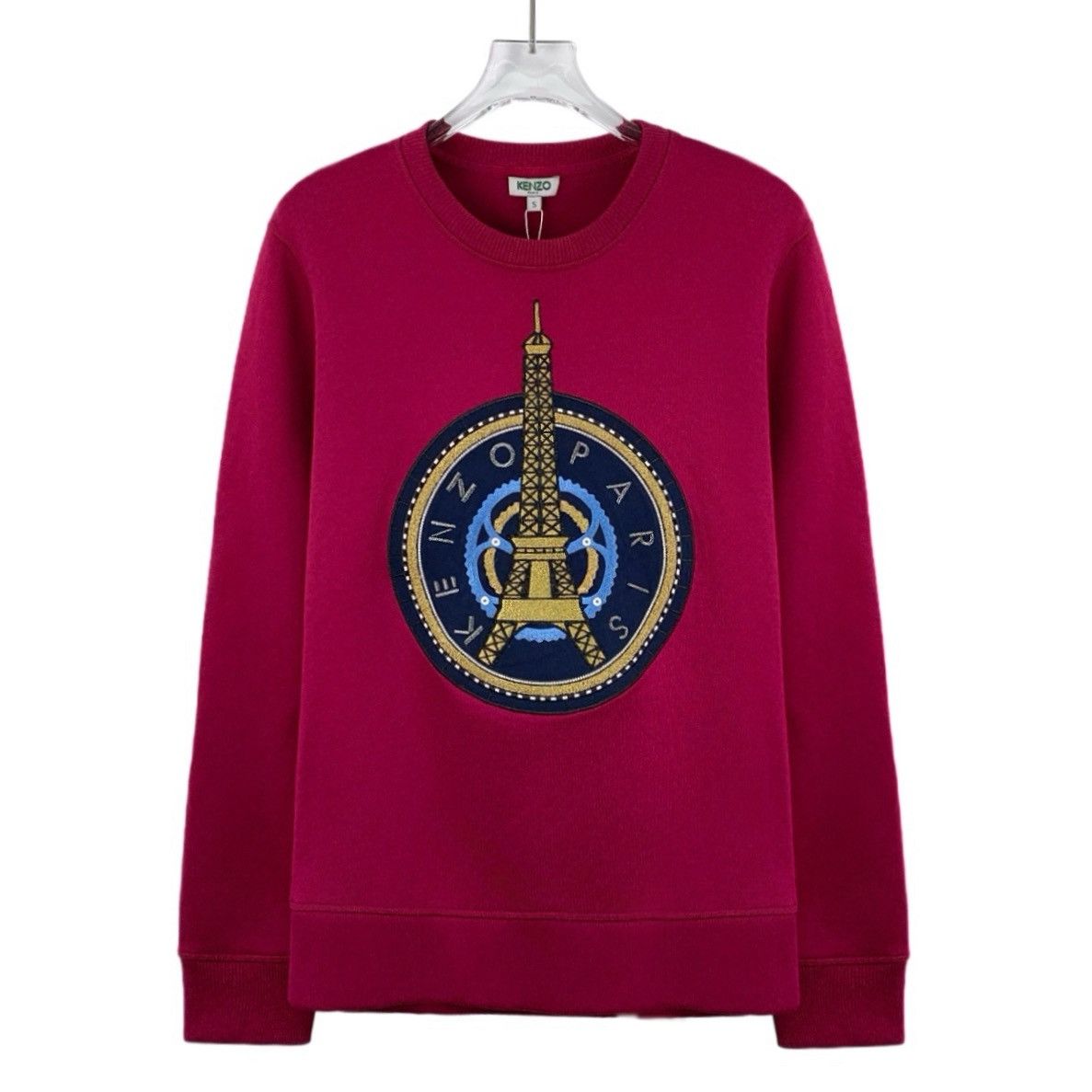 Kenzo Kenzo Magenta Tower Logo Long Sleeve Sweatshirt K26WX Size S / US 4 / IT 40 - 1 Thumbnail