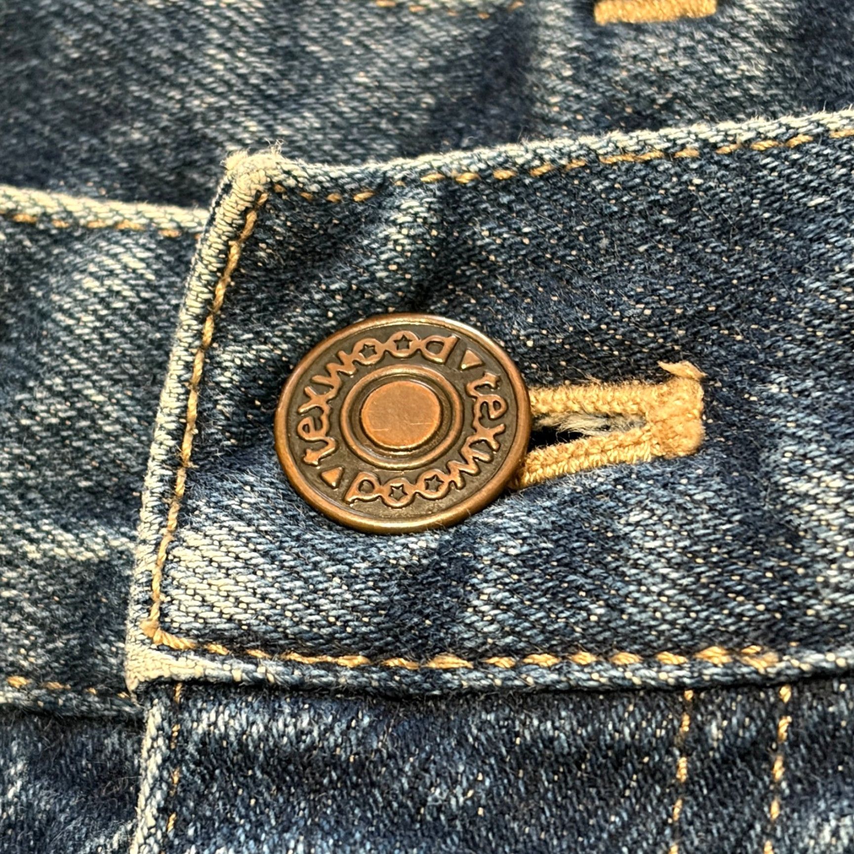 Denime VINTAGE Texwood Jeans Mens 40 x 32 Blue Denim Straight Leg Dark Wash USA 90s Mens Jeans Size US 40 / EU 56 - 5 Thumbnail