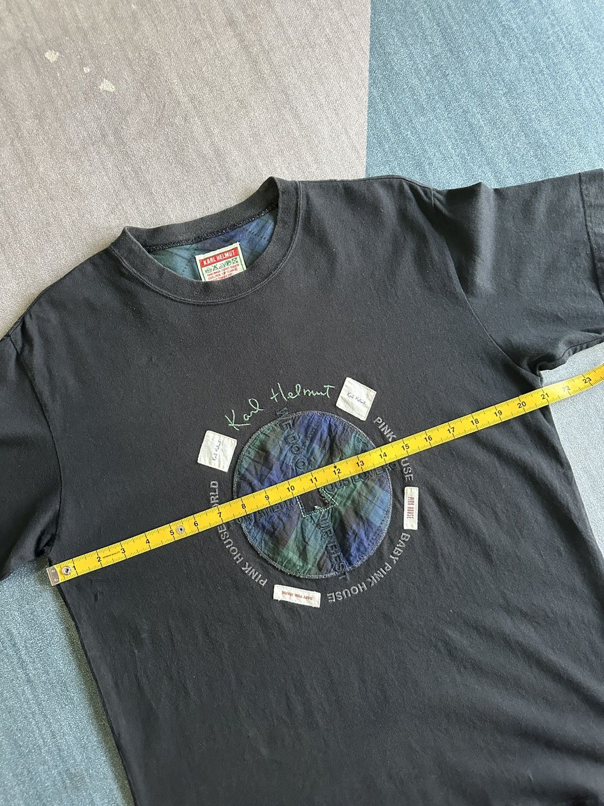 Karl Helmut Karl Helmut Pink House World Patches Tshirt A160 Size US S / EU 44-46 / 1 - 8 Thumbnail