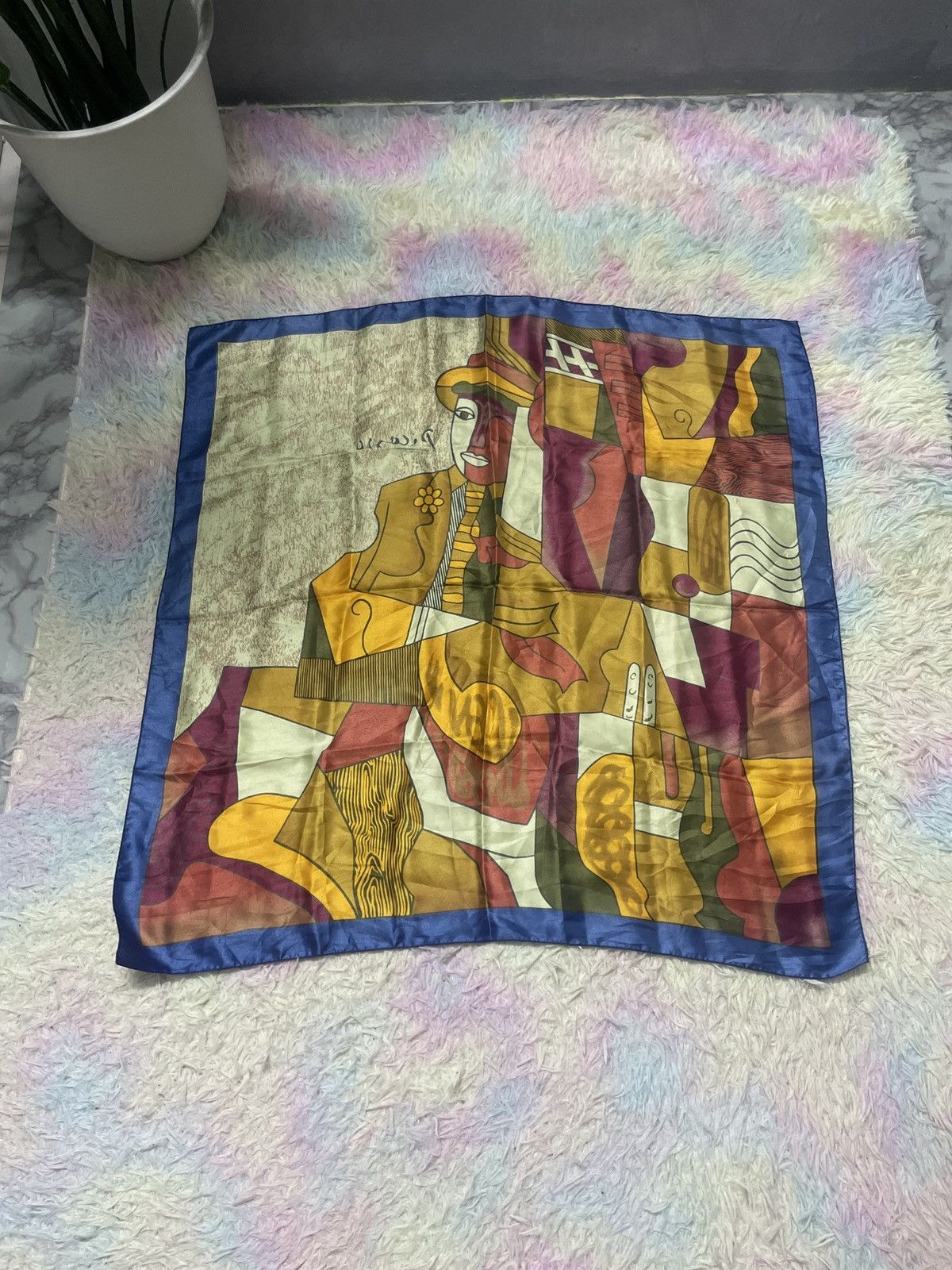 Vintage Vintage picasso silk Size ONE SIZE - 3 Thumbnail
