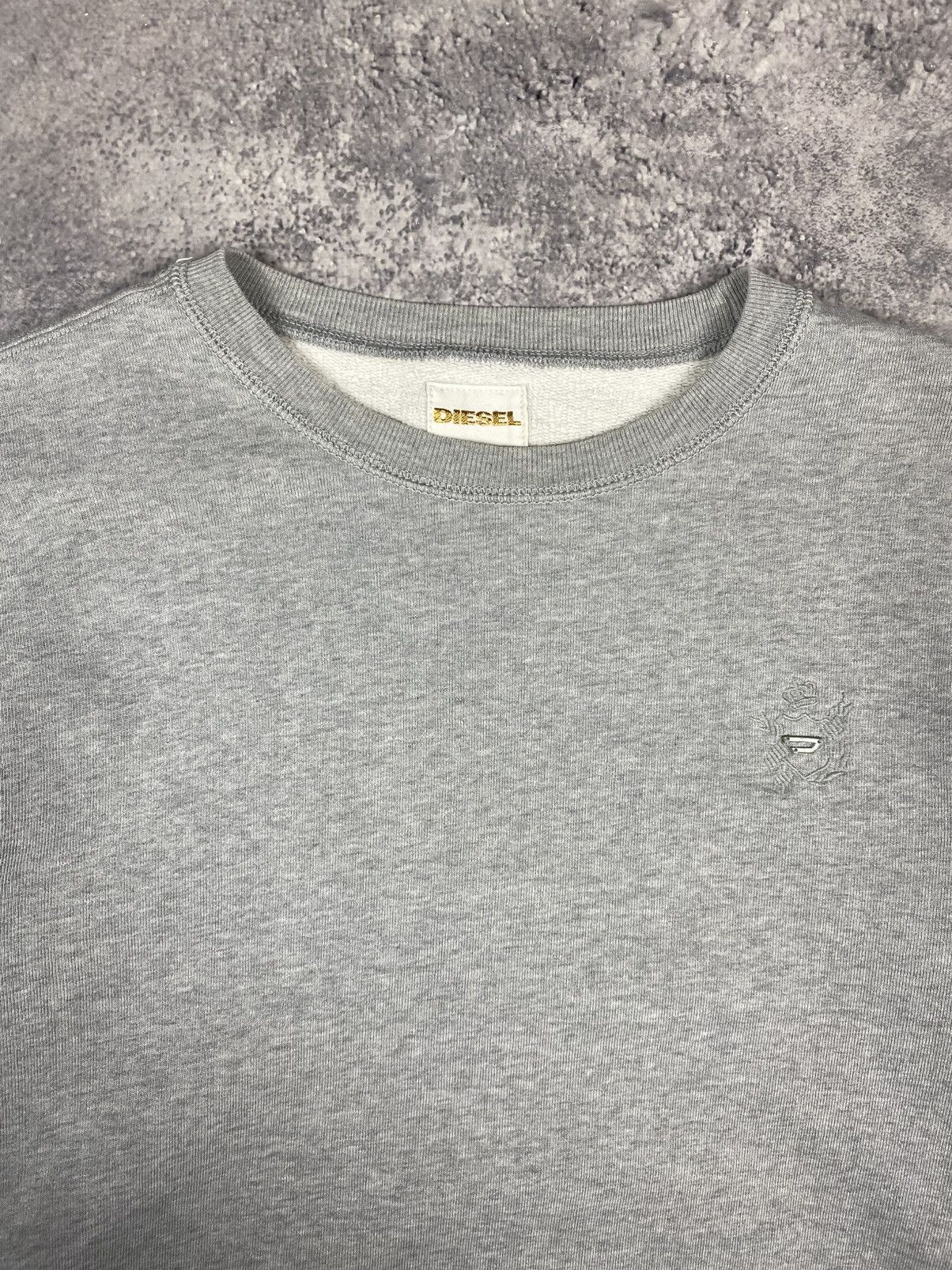 Diesel Diesel Sweatshirt Cotton Pullover Crew Neck Jumper Grey Size US L / EU 52-54 / 3 - 5 Thumbnail