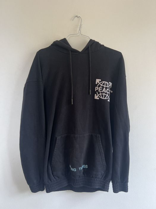 Off-White Off white seeing things Peace Hoodie | Grailed