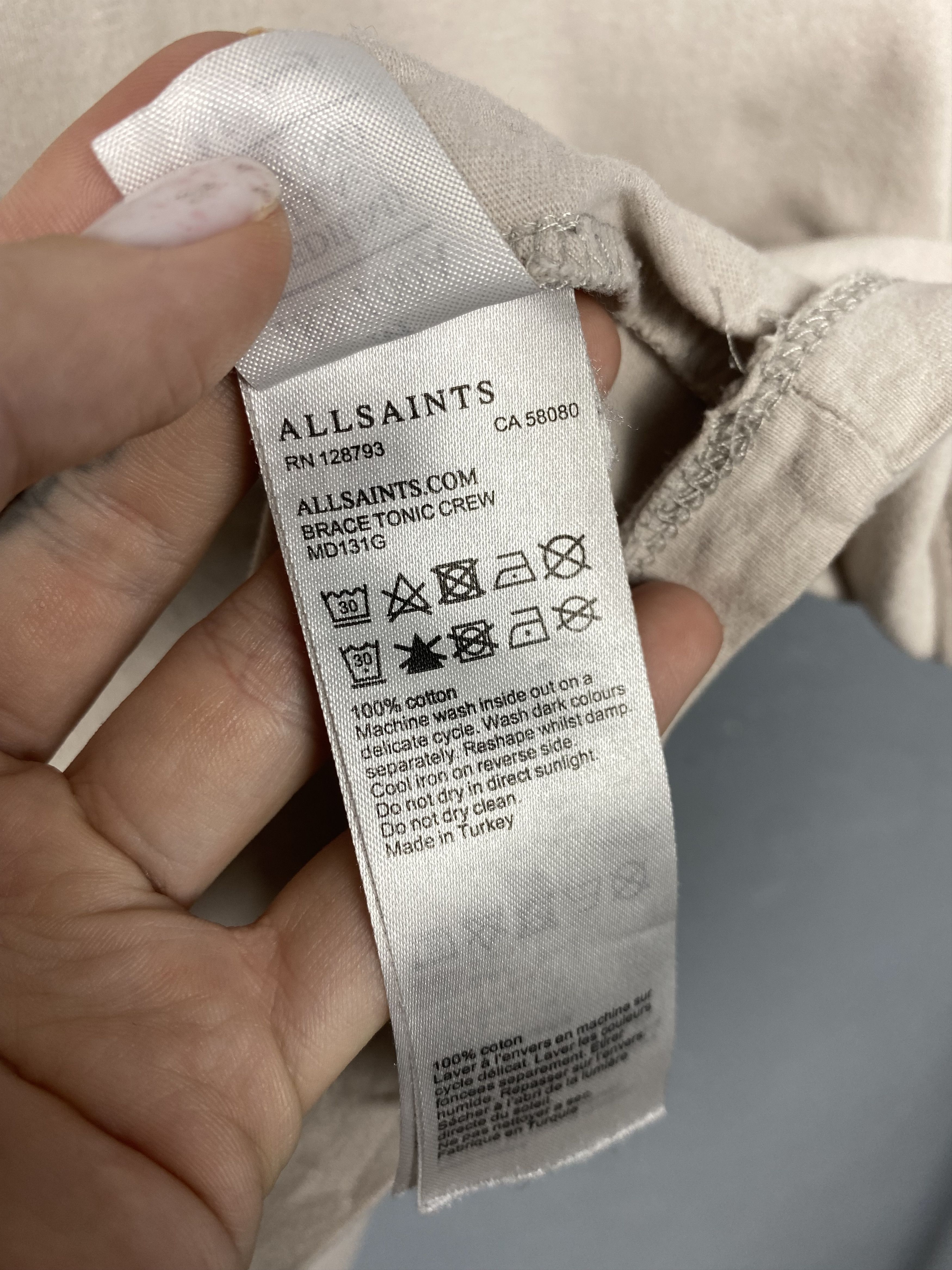 Allsaints Allsaints Brace Tonic Vintage Mens Crew Neck T-Shirt Tee Y2K Size US M / EU 48-50 / 2 - 4 Thumbnail