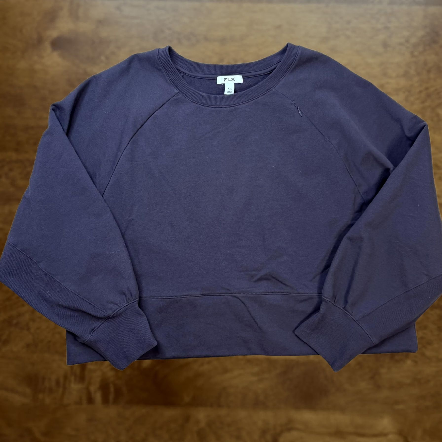Vintage FLX Shirt Womens XXL Purple Sweatshirt Embrace Fleece Crewneck Raglan Pullover Top Size XXL / US 16-18 / IT 52-54 - 1 Thumbnail