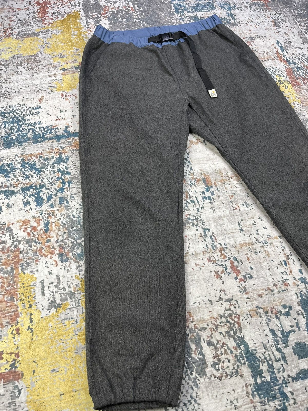 go slow caravan GO SLOW CARAVAN DEEP GREY JOGGER PANTS Size US 32 / EU 48 - 4 Thumbnail
