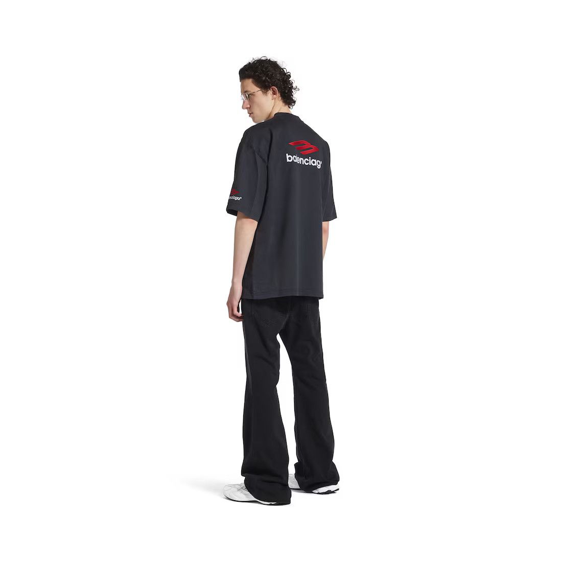 Balenciaga o1w1db10525 3B Sports Icon T-Shirt Medium Fit in Black Size US XS / EU 42 / 0 - 5 Thumbnail
