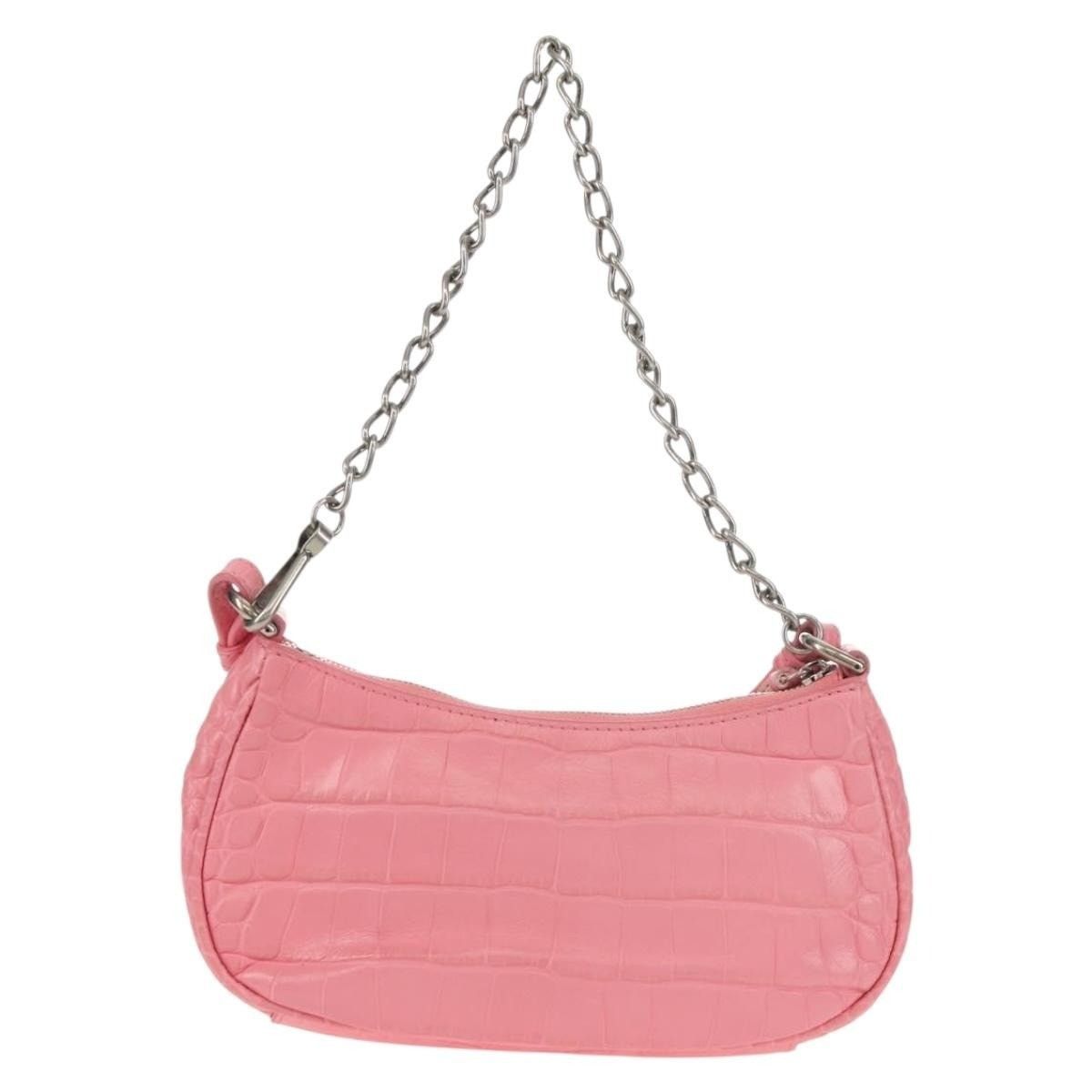 Balenciaga Leather Lucagol Xs Shoulder Bag Pink, Women's