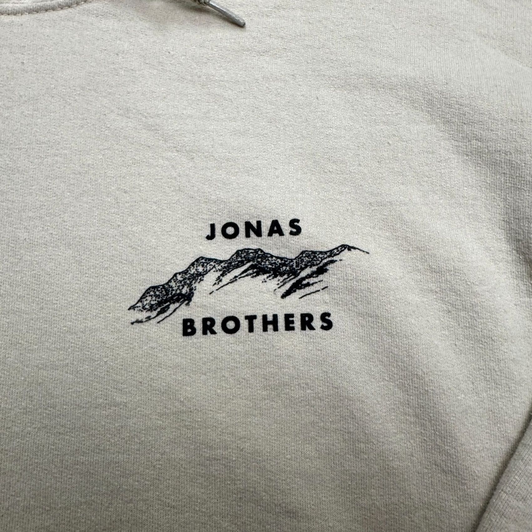Vintage Joans Brothers The Album Mountain Graphic Hoodie Pullover Sweatshirt Mens Large Beige Polyester Cotton Hooded Regular Fit Men's Sweatshirt Hoodie Size US L / EU 52-54 / 3 - 5 Thumbnail