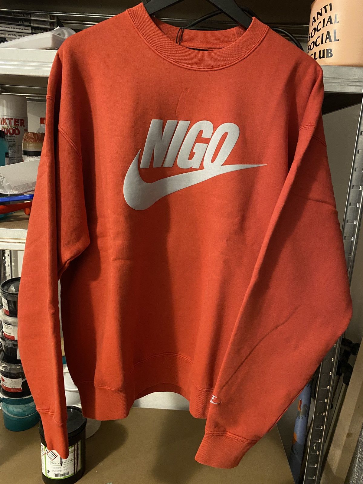Nigo × Nike Nike x Nigo crewneck red Size US L / EU 52-54 / 3 - 1 Thumbnail