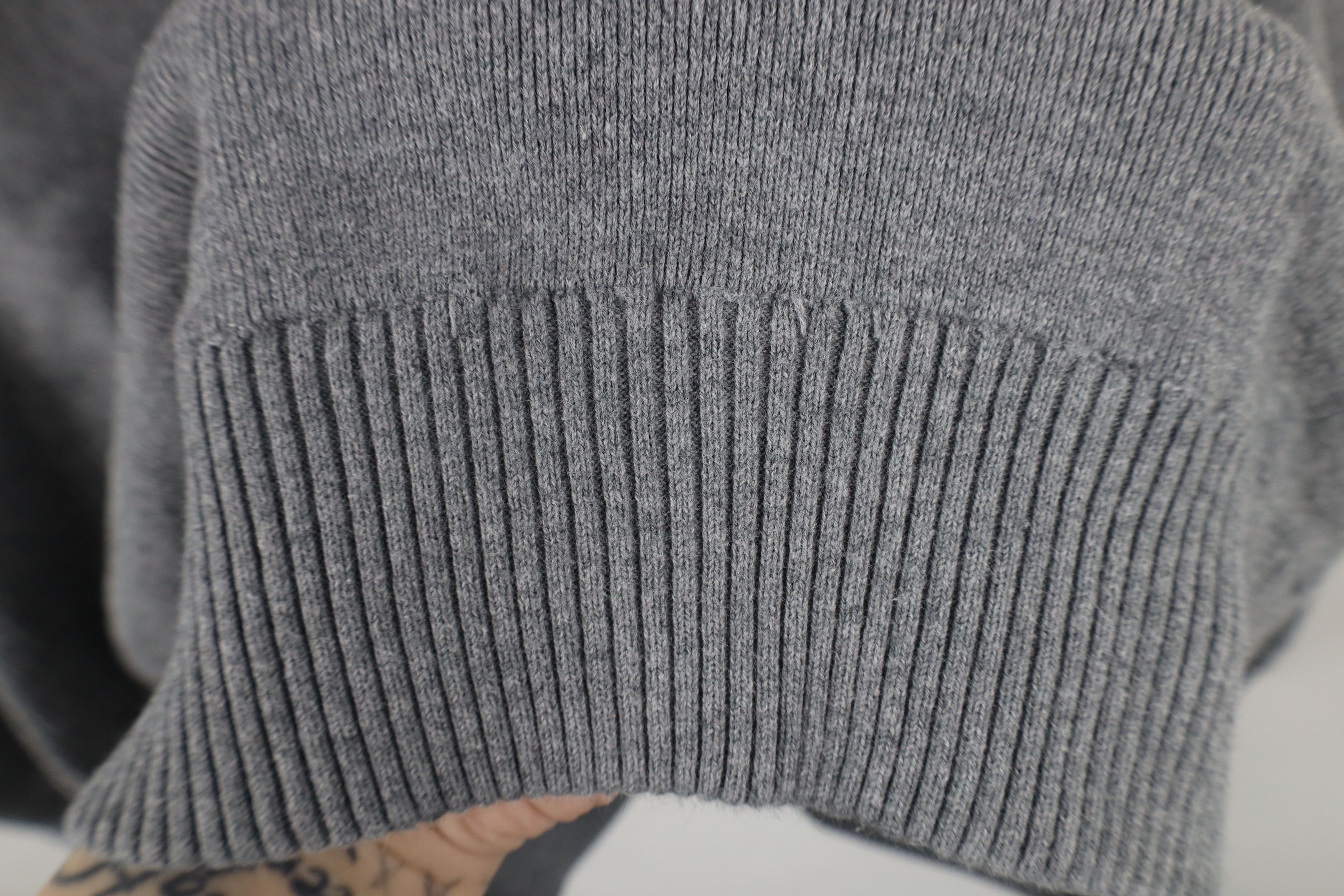 Levi's × Vintage Vintage Y2K Levis Cotton Ribbed Knit Crewneck Sweater Gray Size US L / EU 52-54 / 3 - 6 Thumbnail