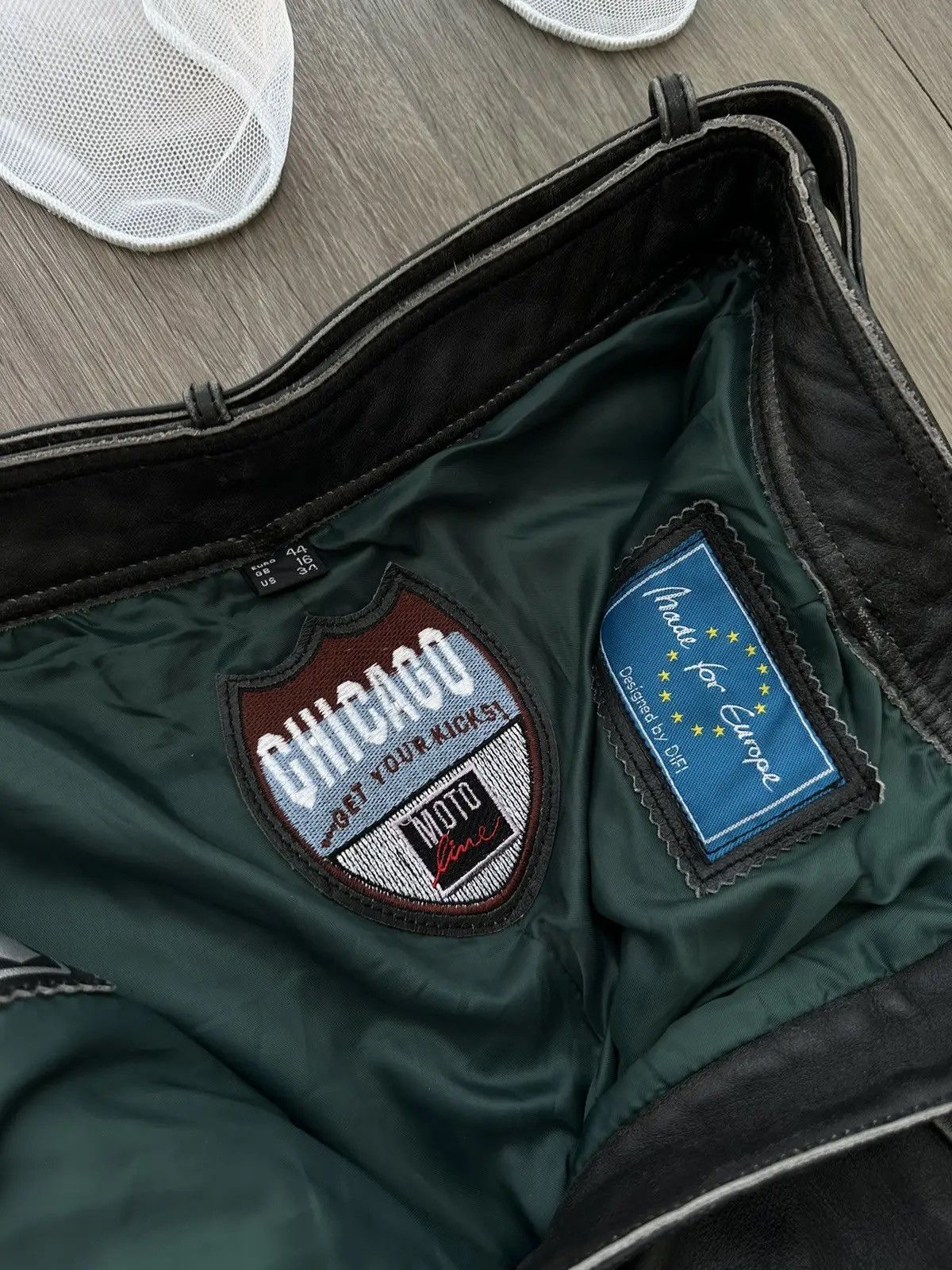 Genuine Leather × Vintage Vintage Genuine Leather Chicago Moto Cargo Black Pants Size US 34 / EU 50 - 10 Thumbnail