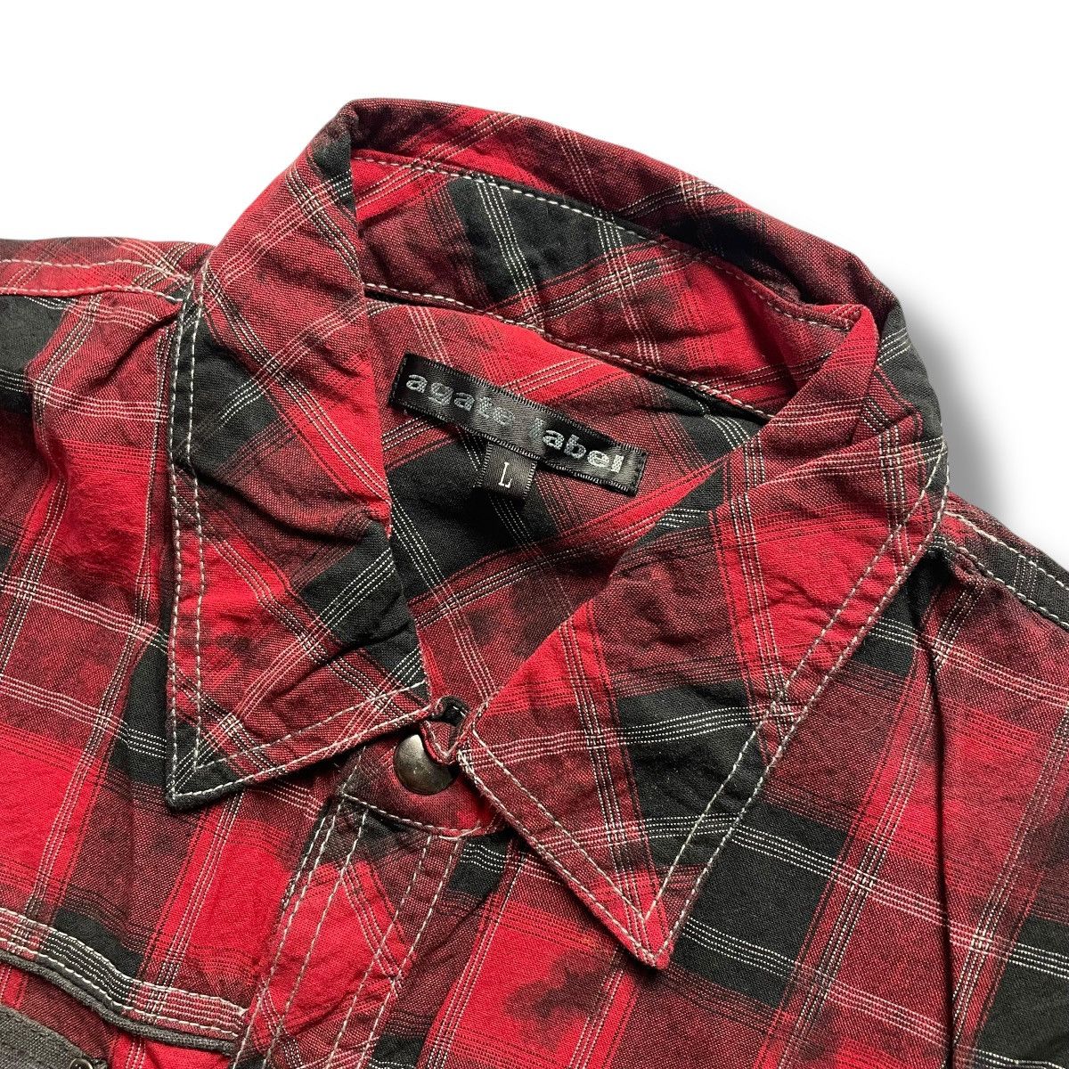 If Six Was Nine 🇯🇵 AGATE LABEL BUTTON UP TARTAN PUNK SLEEVELESS JACKET Size US L / EU 52-54 / 3 - 5 Thumbnail