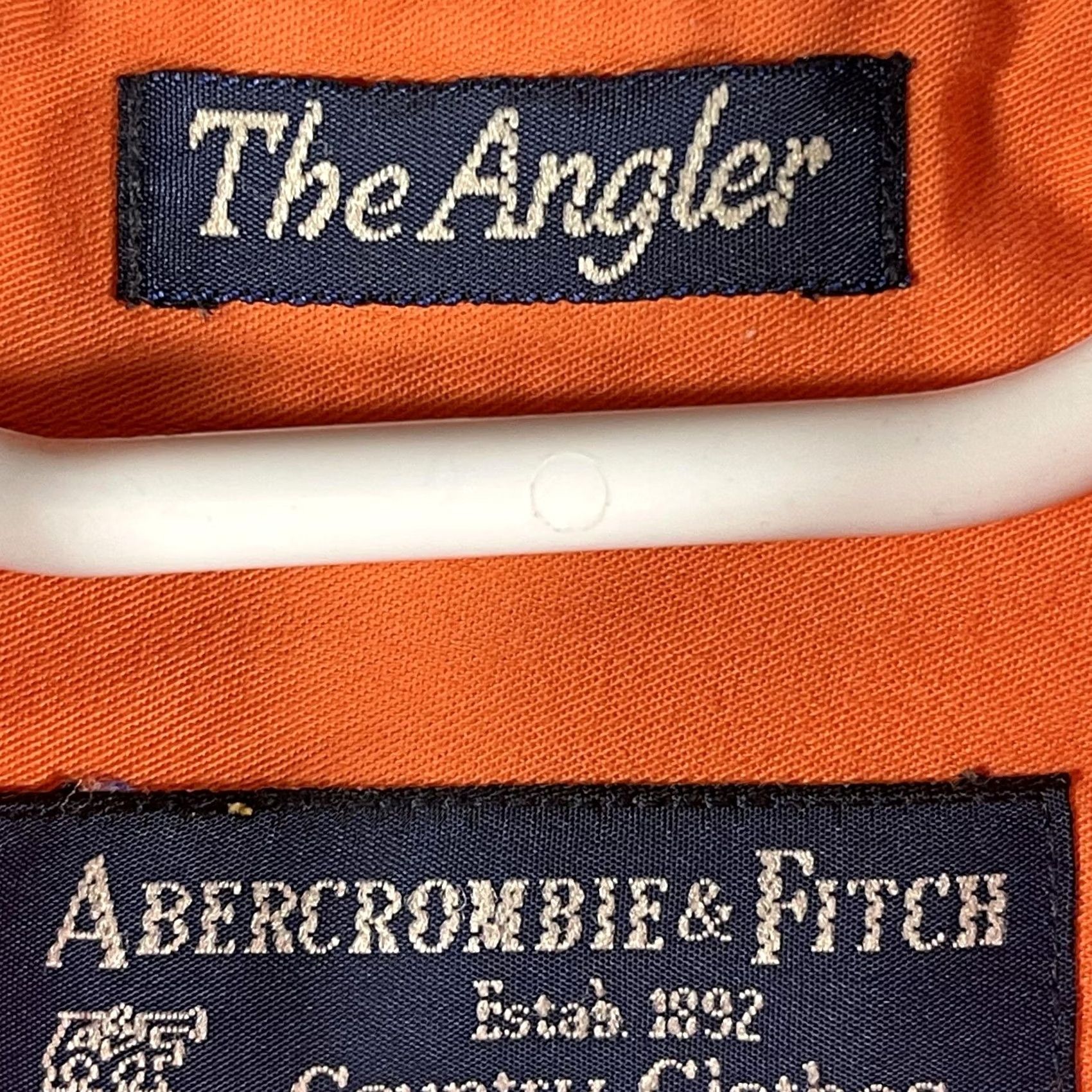Abercrombie & Fitch Abercrombie & Fitch The Angler Shirt Mens L Orange Button-Up Casual Outdoor Fishing Size US L / EU 52-54 / 3 - 4 Thumbnail