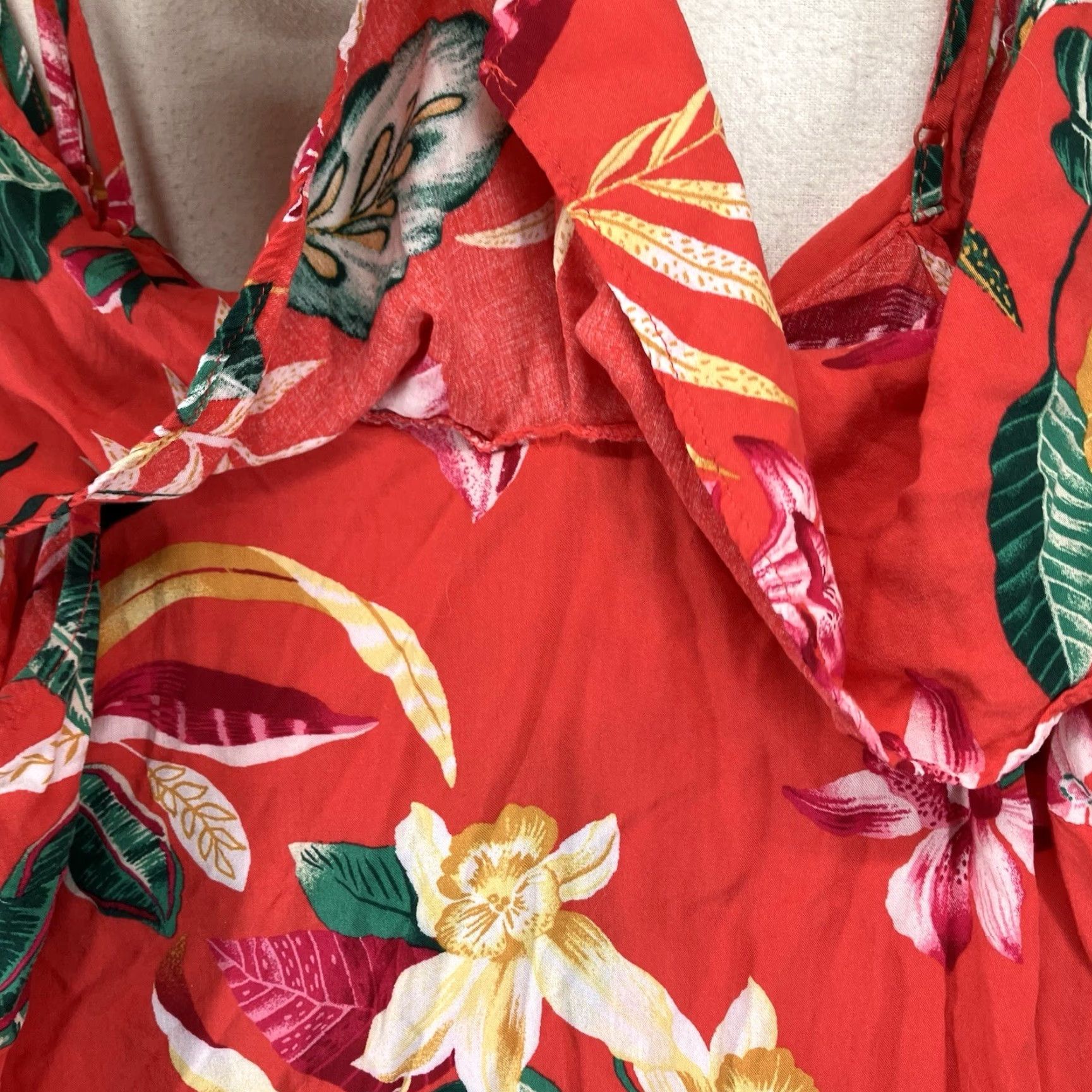 Old Navy Old Navy Women's Blouse XS Floral Hawaiian Short Sleeve Summer Casual 90s Vintage Inspired Size XS / US 0-2 / IT 36-38 - 6 Thumbnail