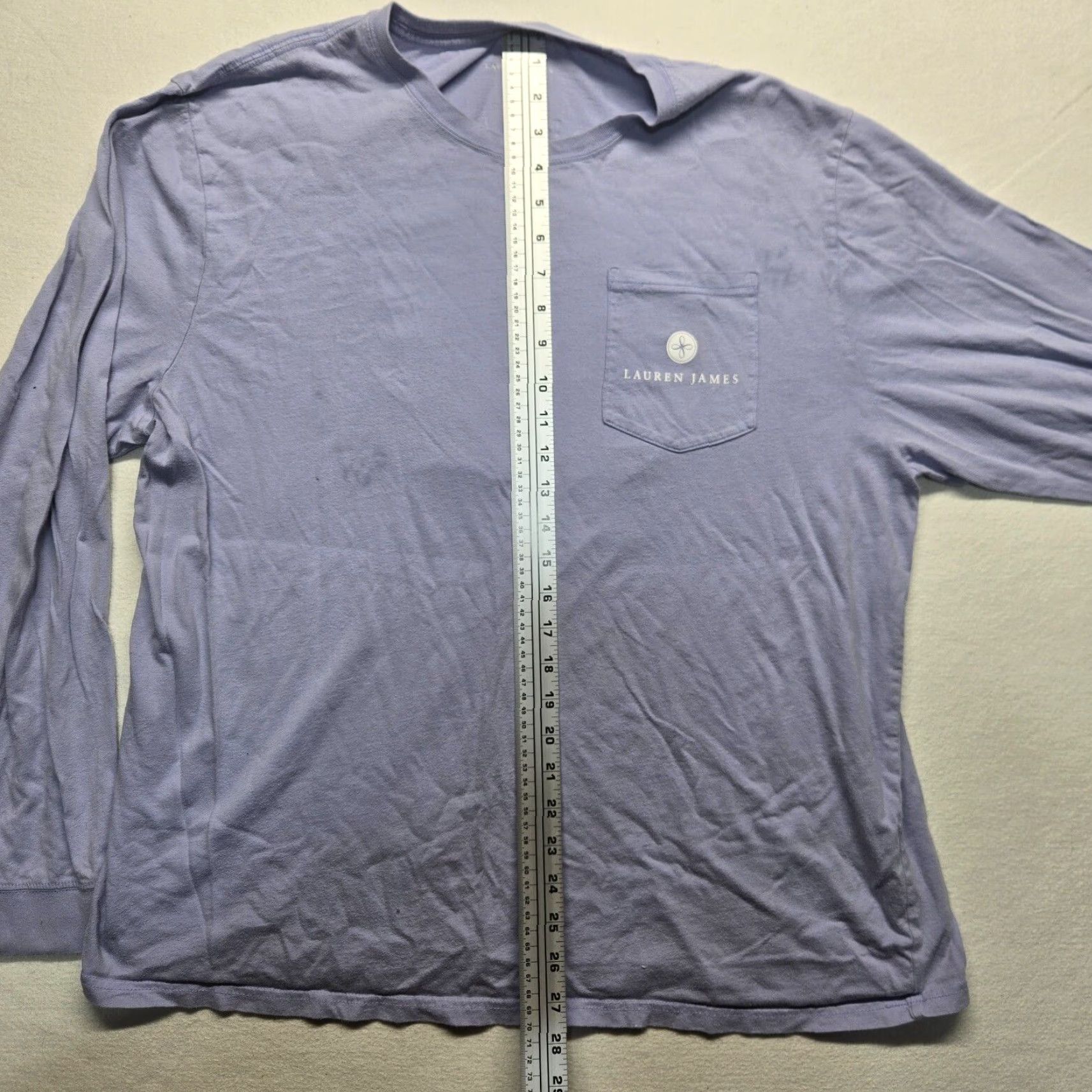 Vintage VINTAGE Lauren James Purple Long Sleeve T-Shirt Women's XL Solid Crew Neck Casual Size XL / US 12-14 / IT 48-50 - 5 Thumbnail