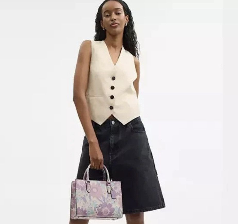 Coach NWT COACH Maggie Small Tote Bag Floral Print CBM08 Size ONE SIZE - 11 Thumbnail