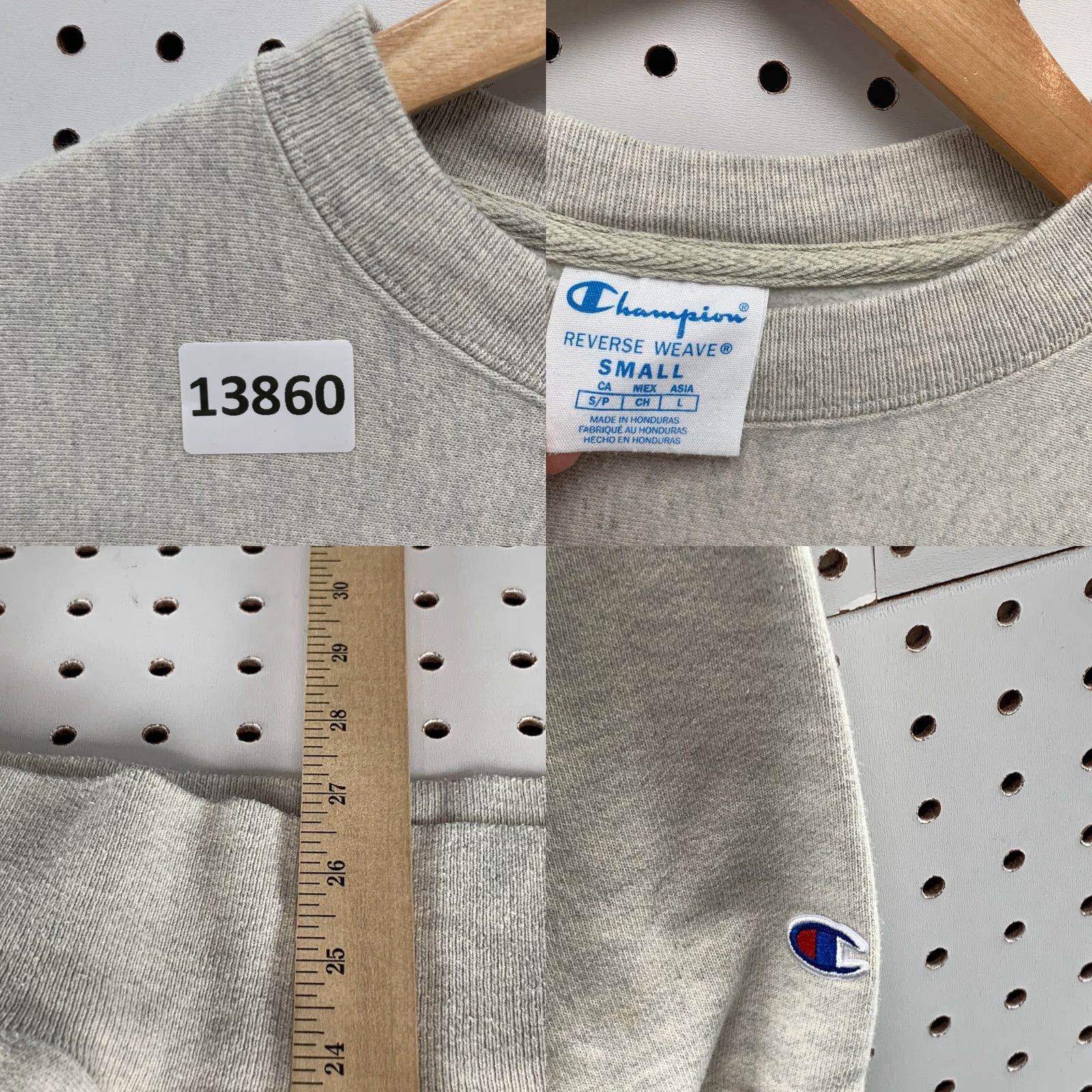 Champion Champion Sweatshirt Mens Small Gray Reverse Weave Crewneck Pullover Heavy Size US S / EU 44-46 / 1 - 9 Thumbnail