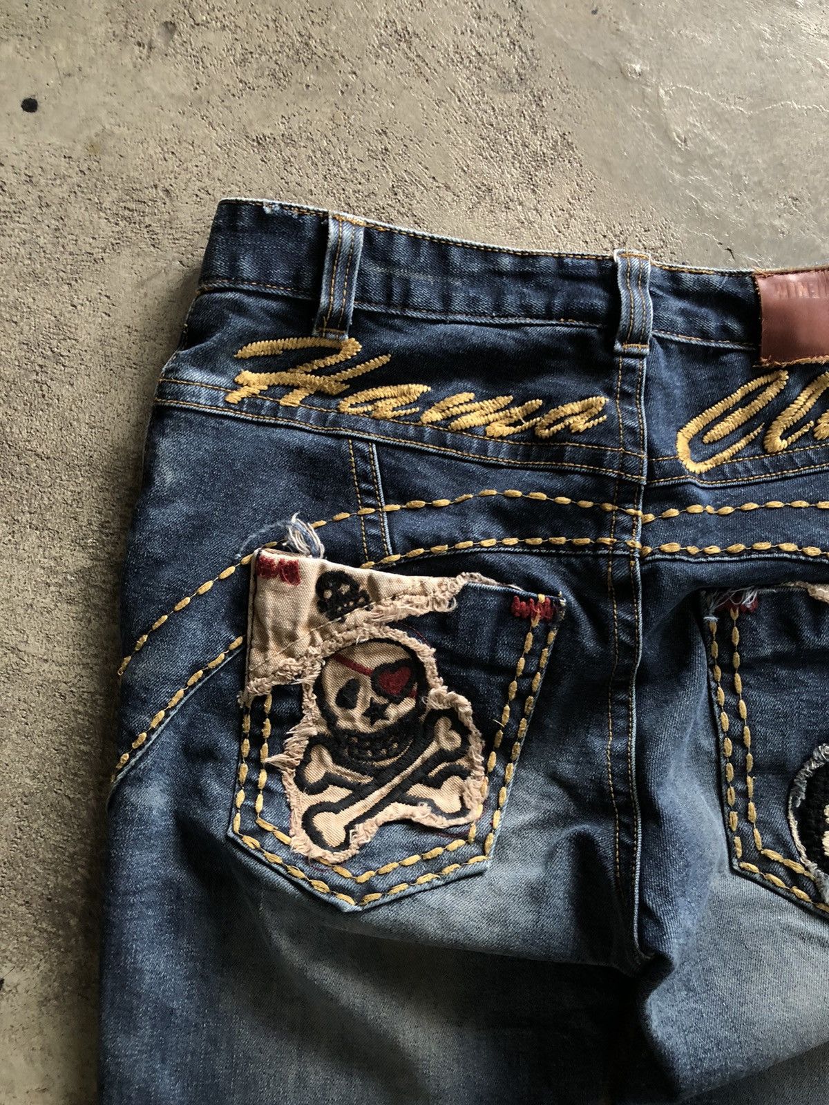 If Six Was Nine × Japanese Brand JAPANESE STYLE HAMO SKULL ROCK & ROLL JEANS Size US 30 / EU 46 - 5 Thumbnail