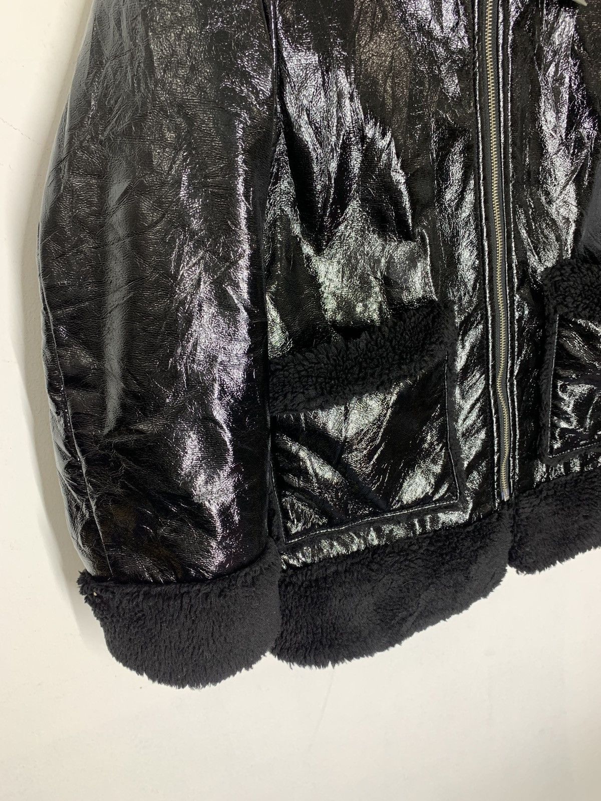 Hysteric Glamour × Japanese Brand × Tornado Mart Japanese Brand SLY Gothic Cropped Sherpa Jacket Size US M / EU 48-50 / 2 - 5 Thumbnail