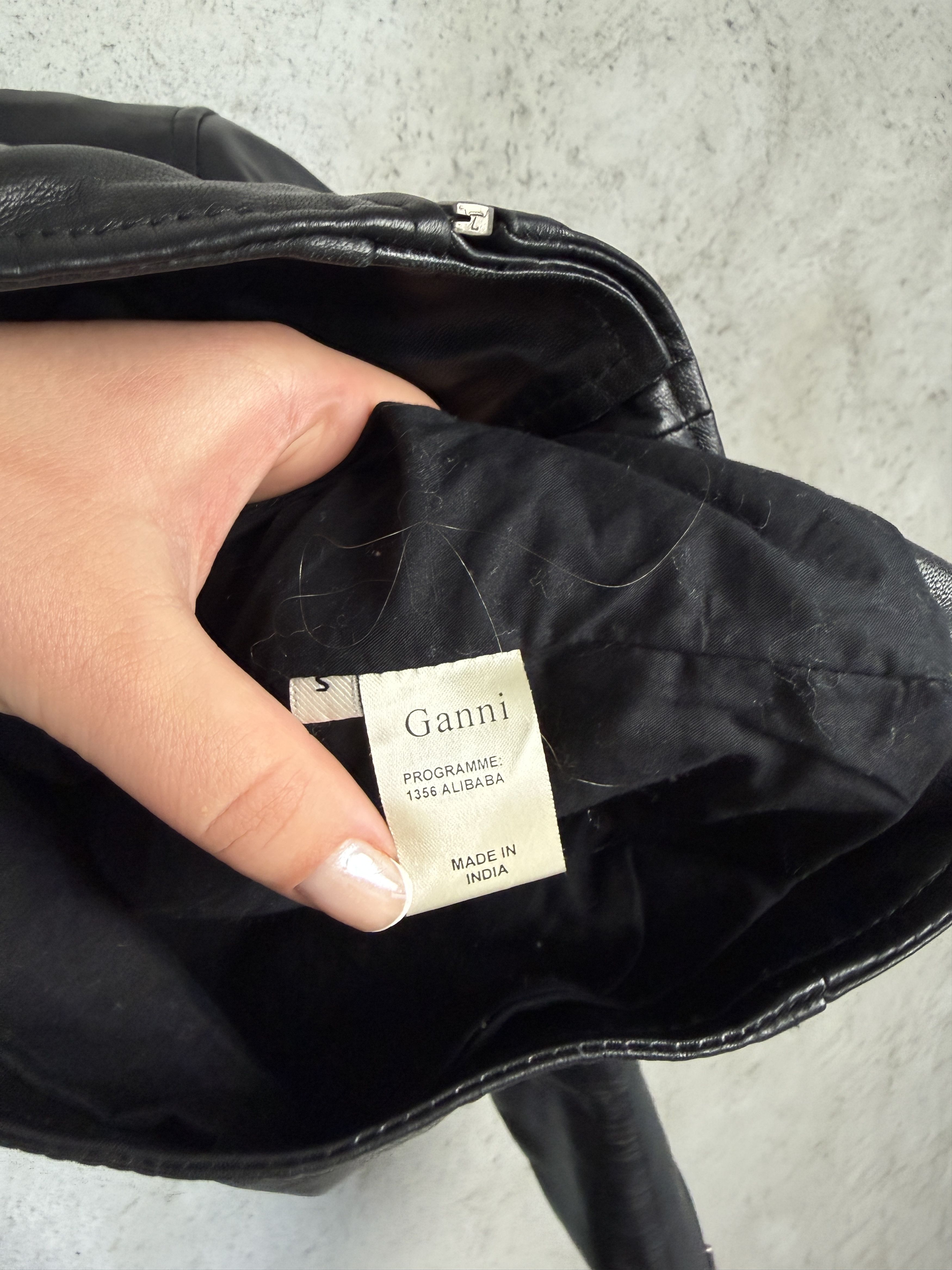 Ganni Ganni Alibaba Leather jacket biker casual vintage Size S / US 4 / IT 40 - 4 Thumbnail