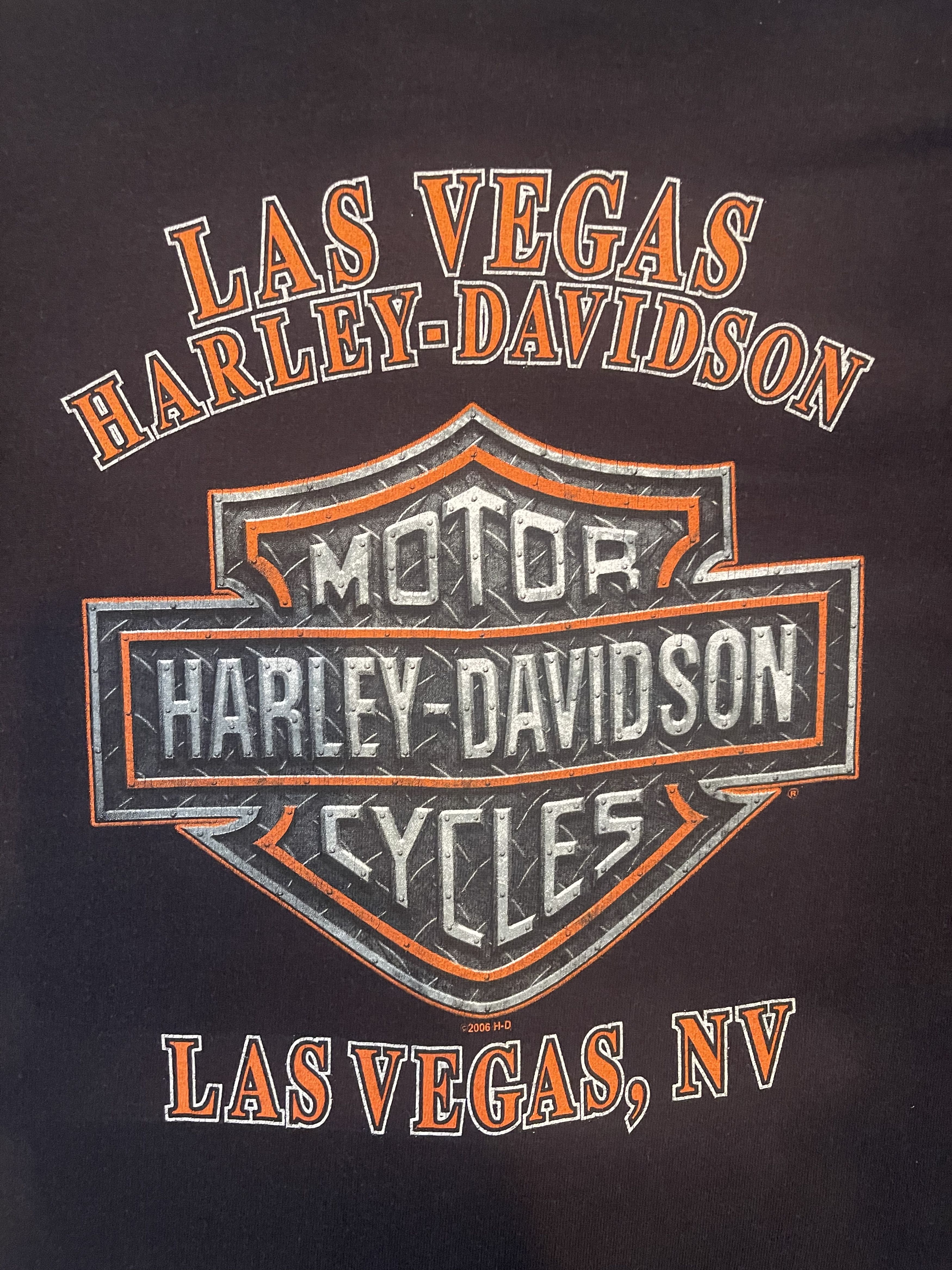 Harley Davidson × Vintage 2006 Harley Davidson Las Vegas T-Shirt Size US L / EU 52-54 / 3 - 4 Thumbnail