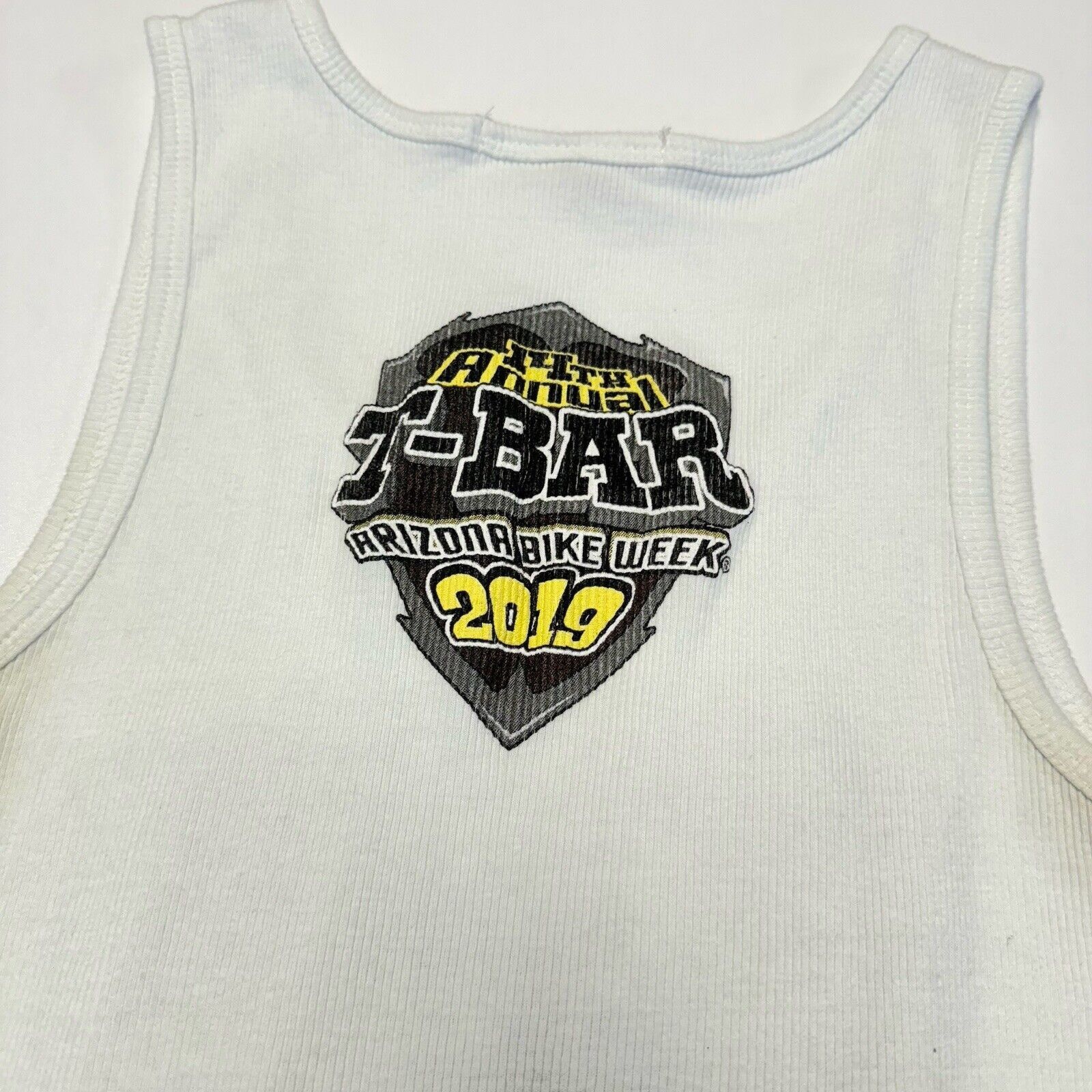 Other Hot Leathers Biker Week Shirt Womens 2XL White Tank Top Stre Size XXL / US 16-18 / IT 52-54 - 11 Thumbnail