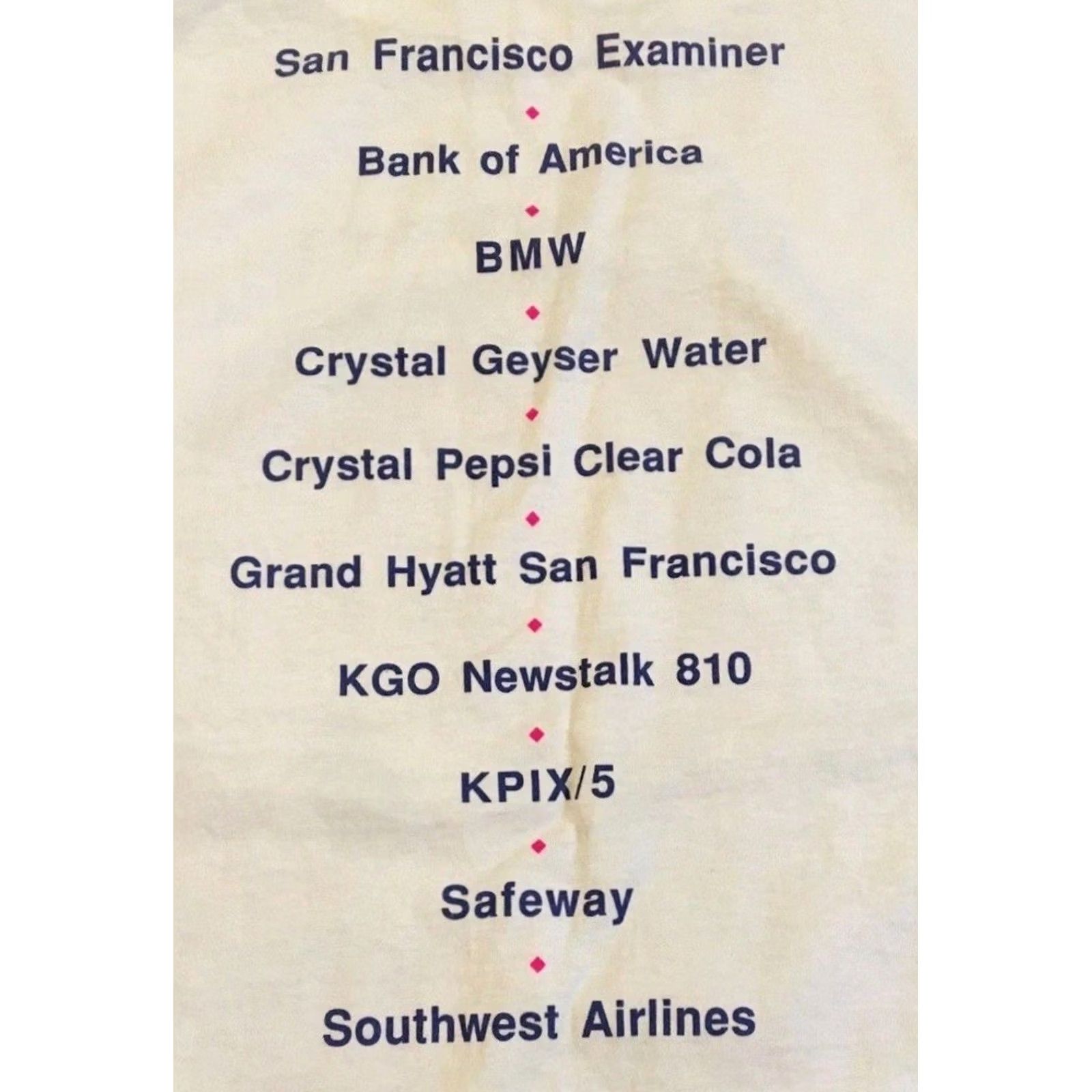 BMW VINTAGE San Francisco Examiner Faded Abstract Art Shirt XL 90s Cowboy Grunge White Mens T-Shirt Size US XL / EU 56 / 4 - 4 Thumbnail