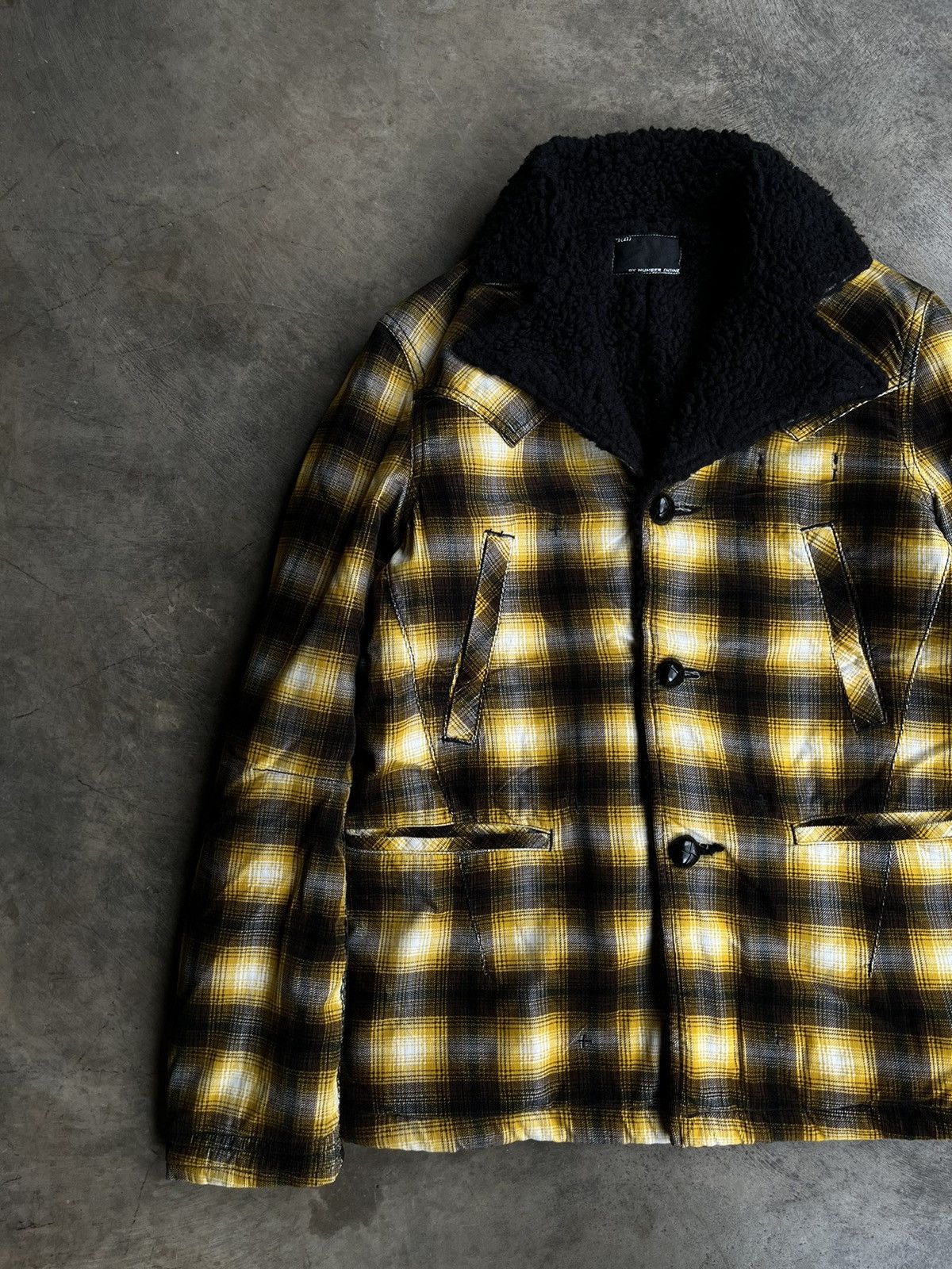 Number (N)ine NUMBER (N)INE FAUX SHEARLING TARTAN BIKERS RAMONES JACKET Size US M / EU 48-50 / 2 - 5 Thumbnail
