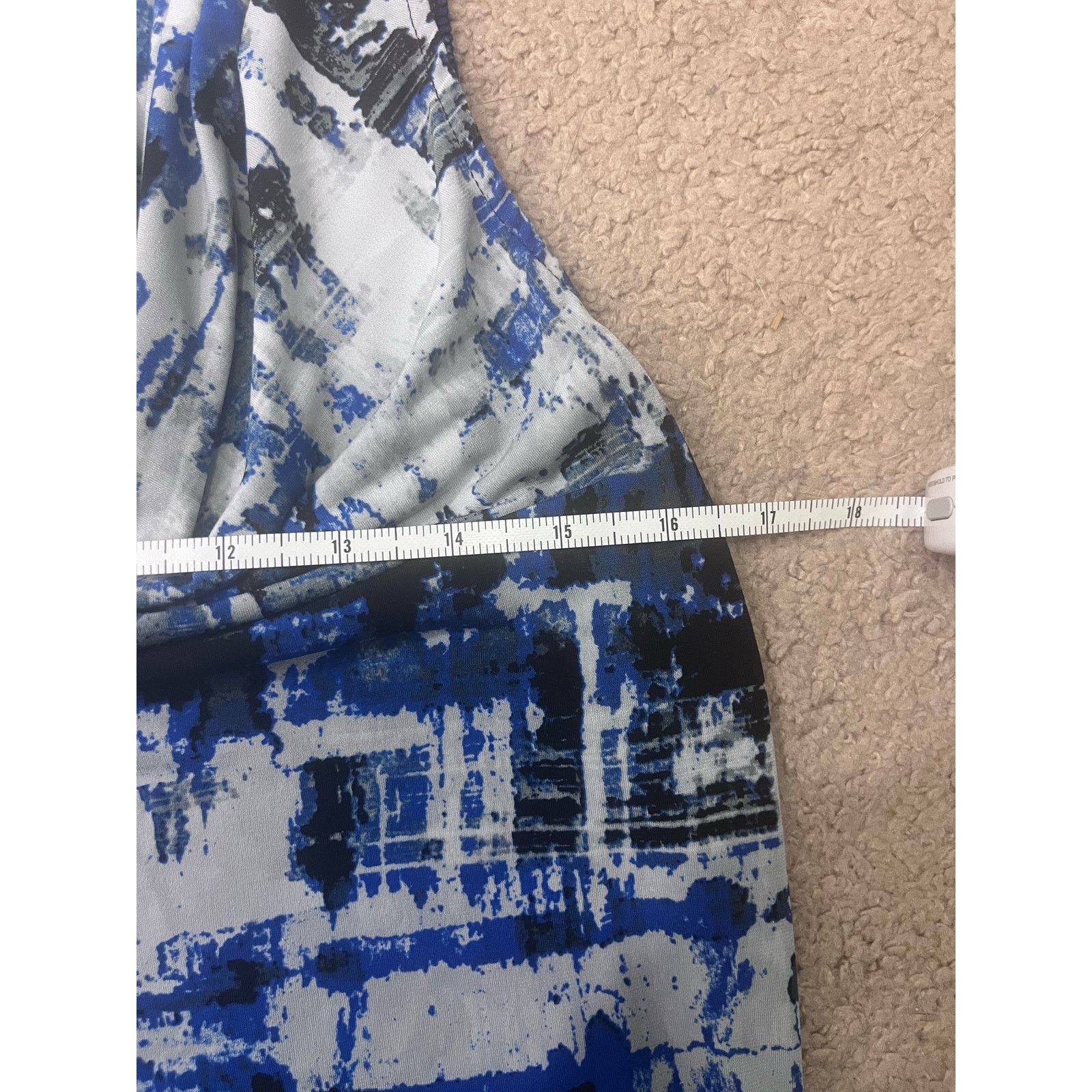 Calvin Klein Women's Blue and Black Calvin Klein Tank Top L Size L / US 10 / IT 46 - 4 Thumbnail