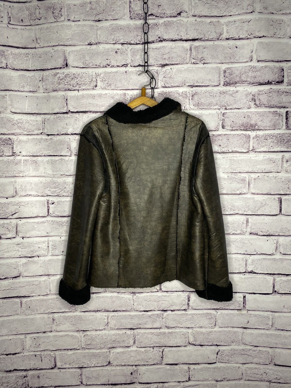Other Women's sheepskin coat made of genuine leather avant garde Size S / US 4 / IT 40 - 9 Thumbnail