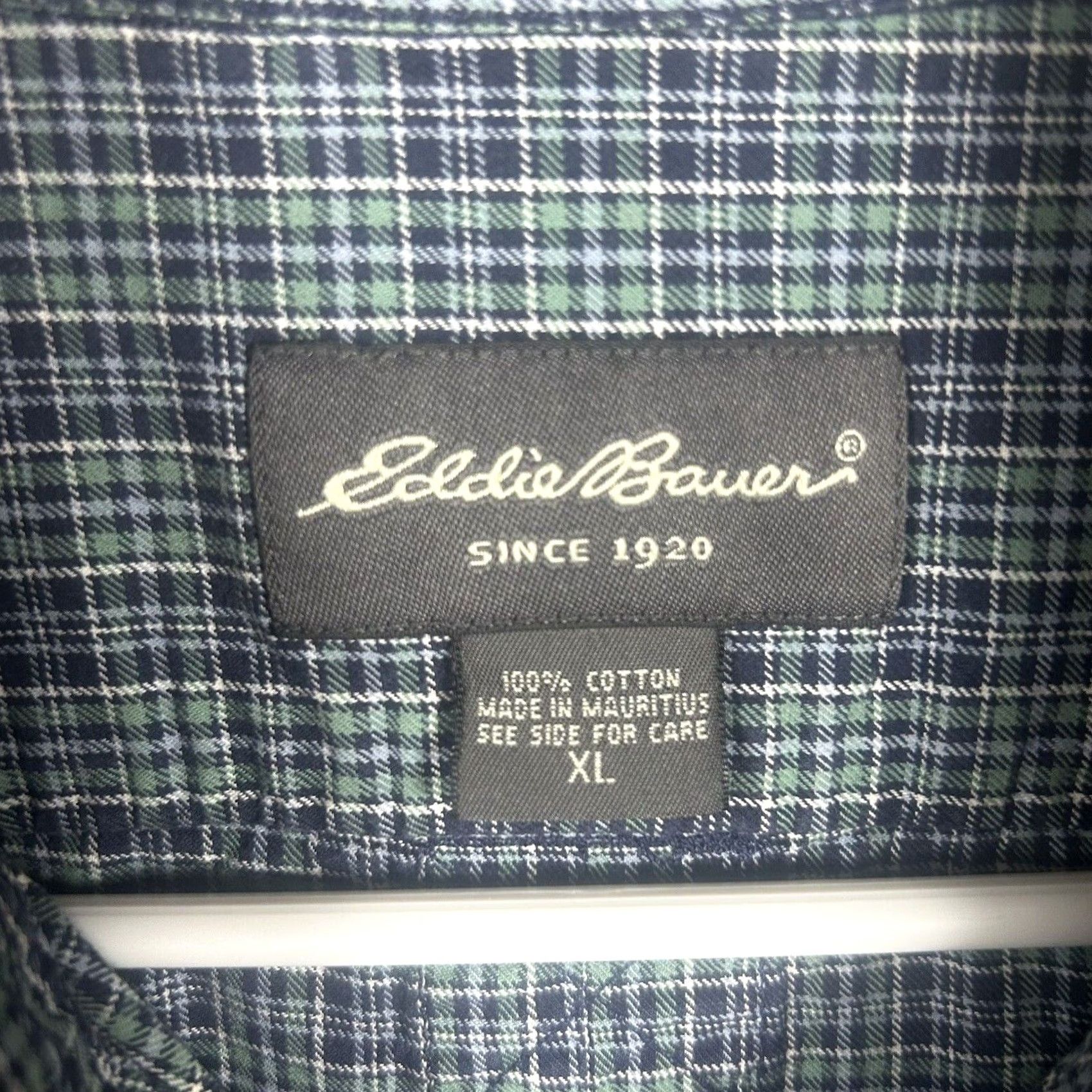 Eddie Bauer Eddie Bauer Plaid Flannel Shirt Men's XL Blue Long Sleeve Button-Down Shirt Size US XL / EU 56 / 4 - 2 Thumbnail