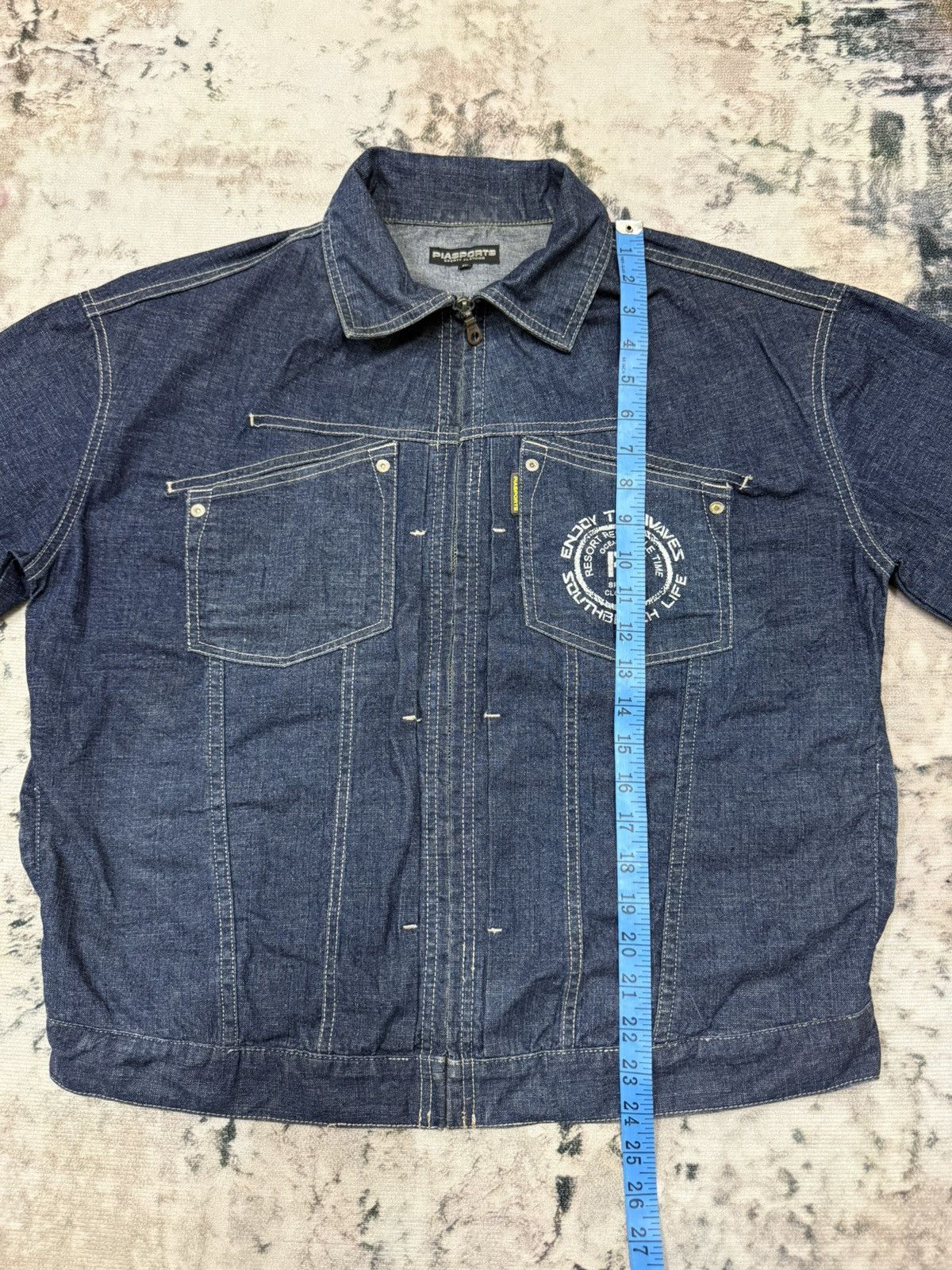 Japanese Brand Piasports Sporty Clothing Denim Jacket Size US M / EU 48-50 / 2 - 15 Thumbnail