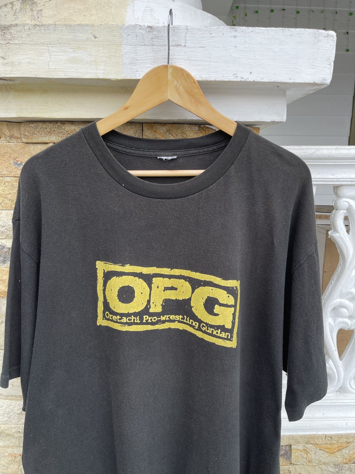 WWE Last Drop🔥Vtg Faded OPG Oretachi Pro Wrestling Gundan Tee Size US XL / EU 56 / 4 - 3 Thumbnail