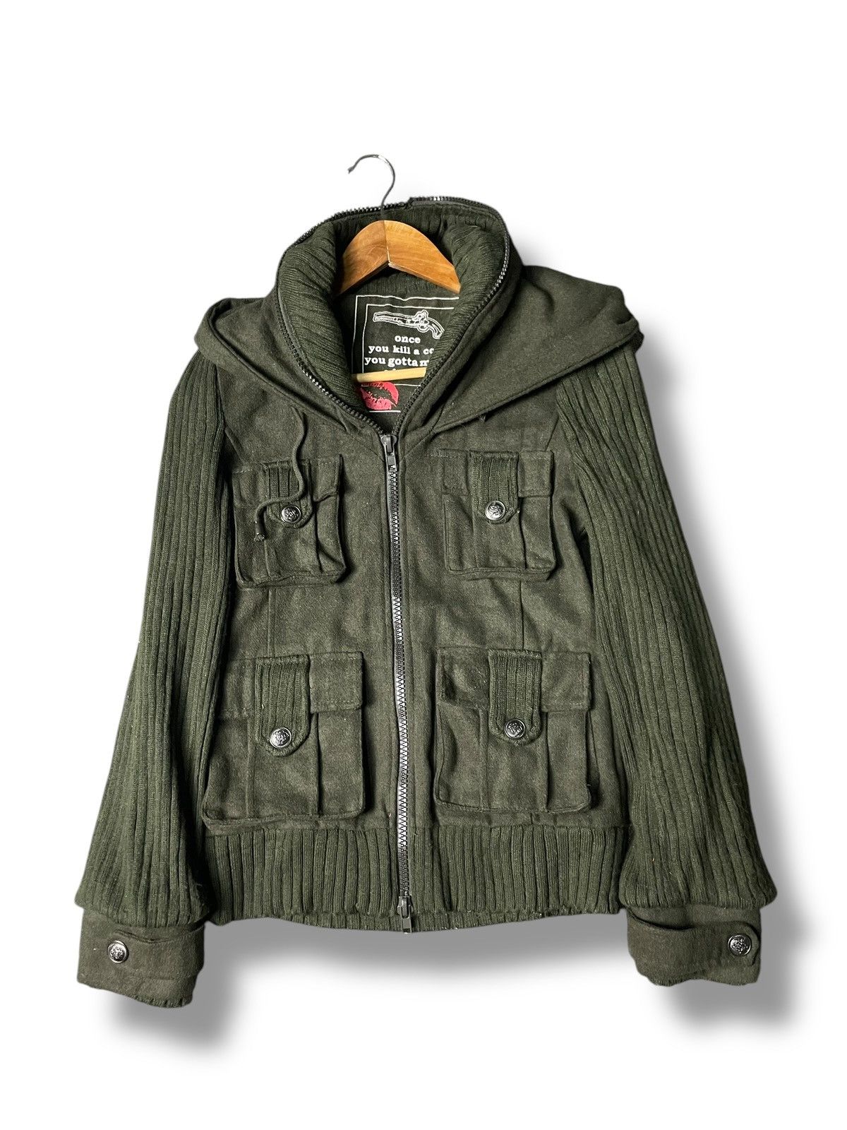 Japanese Brand × Vintage Vintage DURER Utility Pocket Zipper Jacket (102) Size US XXS / EU 40 - 1 Thumbnail