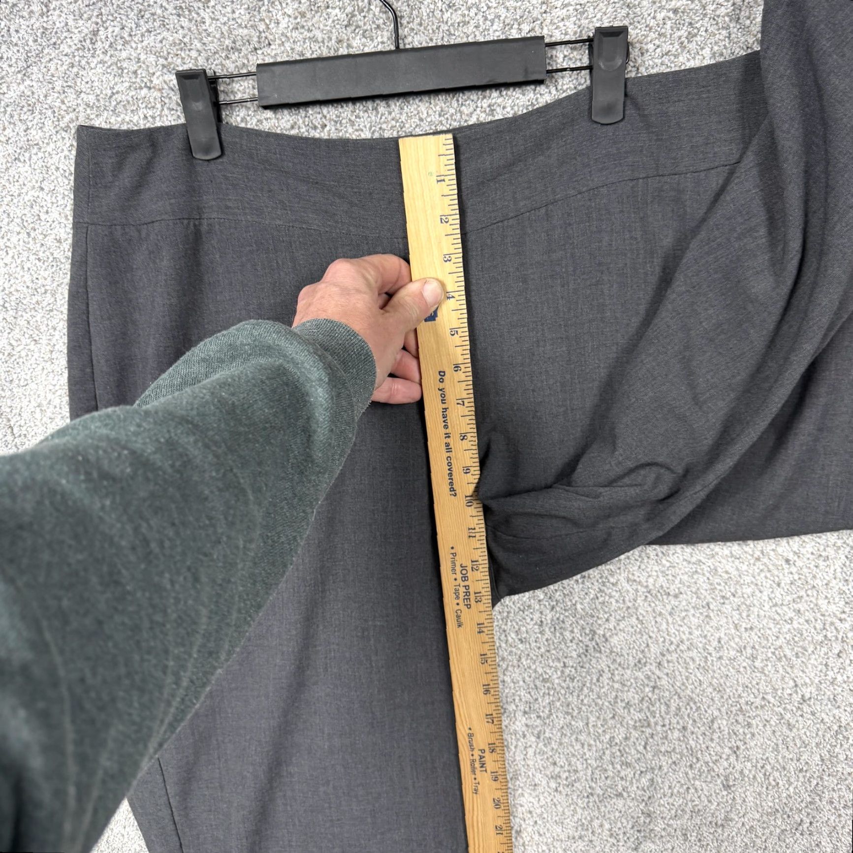 Vintage Chico's Dress Pants Womens 3 Gray Straight Leg Twill Stretch Office Career Chic Size 26" / US 2 / IT 38 - 5 Thumbnail