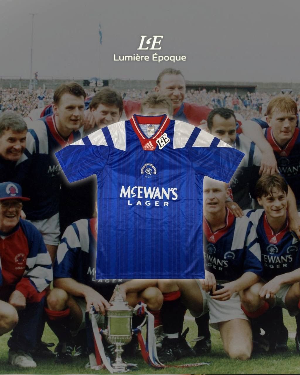 Adidas Adidas Glasgow Rangers 1995/1996 Football Jersey Size M Size US M / EU 48-50 / 2 - 1 Thumbnail
