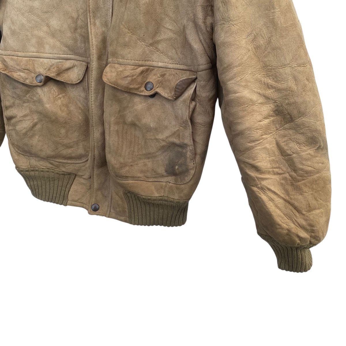 Canterbury of New Zealand × Vintage 🔥Vtg Canterbury Sheepskin WOOL&SUEDE Sherling Leather Jacket Size US M / EU 48-50 / 2 - 3 Thumbnail