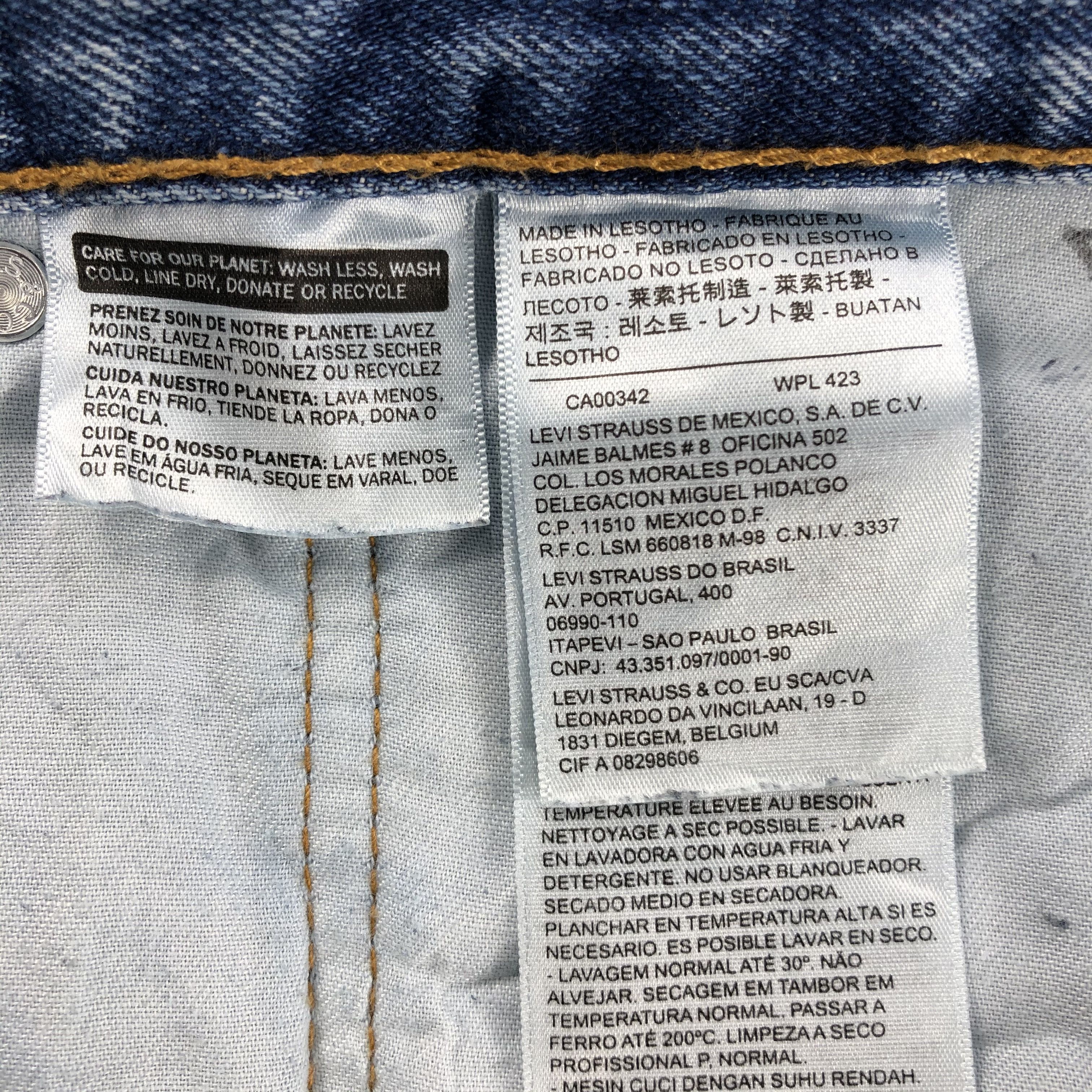Levi's Vintage Blue Wash Levis 505 Jeans-J1676 Size US 38 / EU 54 - 11 Thumbnail