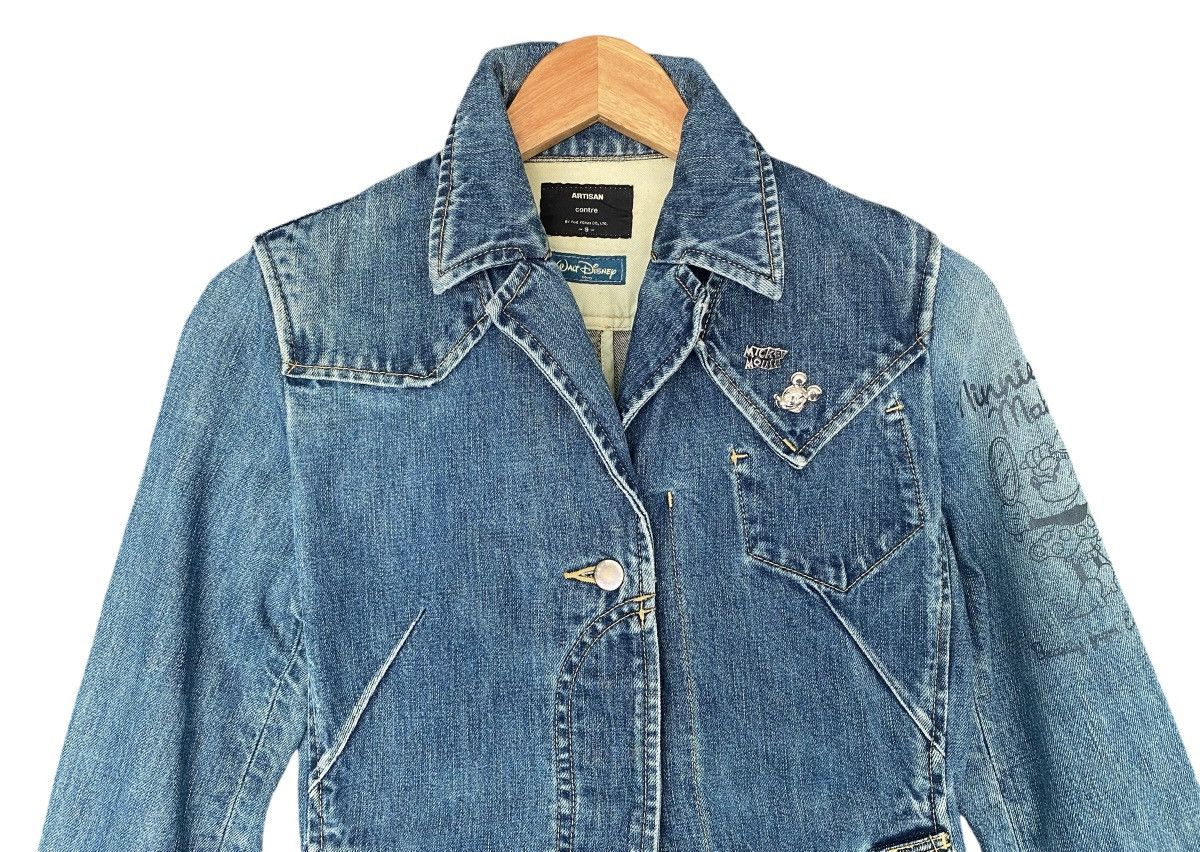 Disney × Vintage Vtg ARTISAN WALT DISNEY Denim Jacket Size XS / US 0-2 / IT 36-38 - 5 Thumbnail