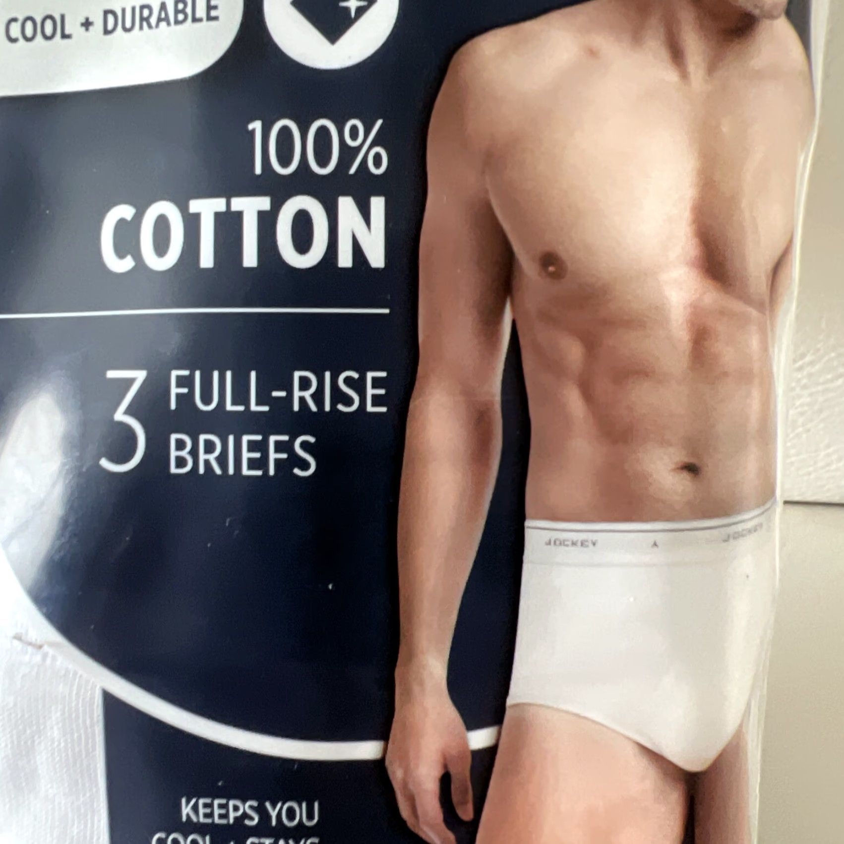 Jockey Jockey Men Brief White Full Rise 3 Pack 36 Cotton Classic Tighty Whities Underwear Regular Size 36 Mens Size US 36 / EU 52 - 3 Thumbnail