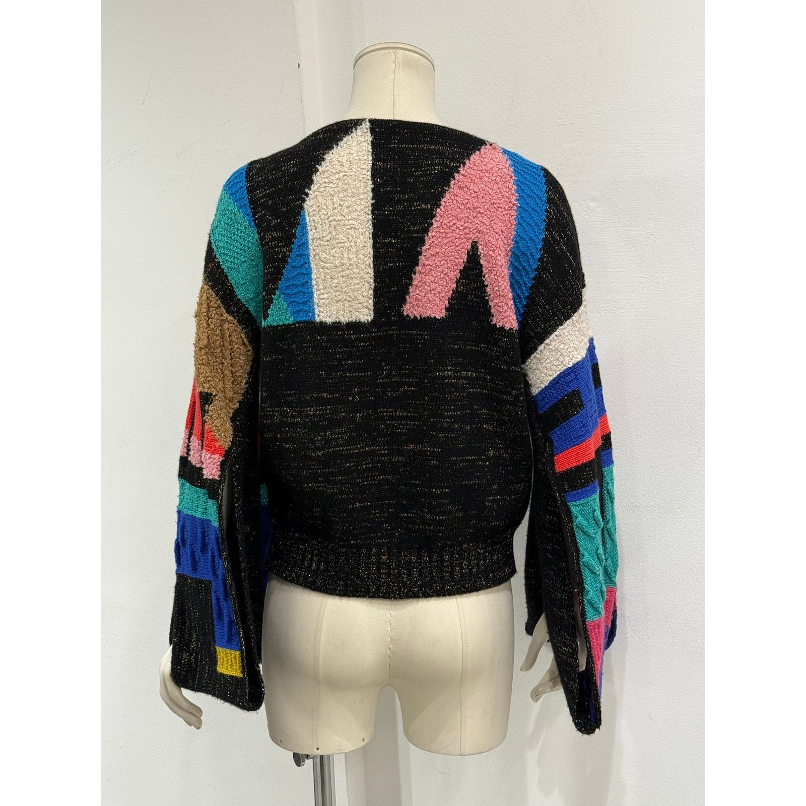 Chanel F/W1994 Chanel geometric color-block intarsia sweater Size S / US 4 / IT 40 - 6 Thumbnail