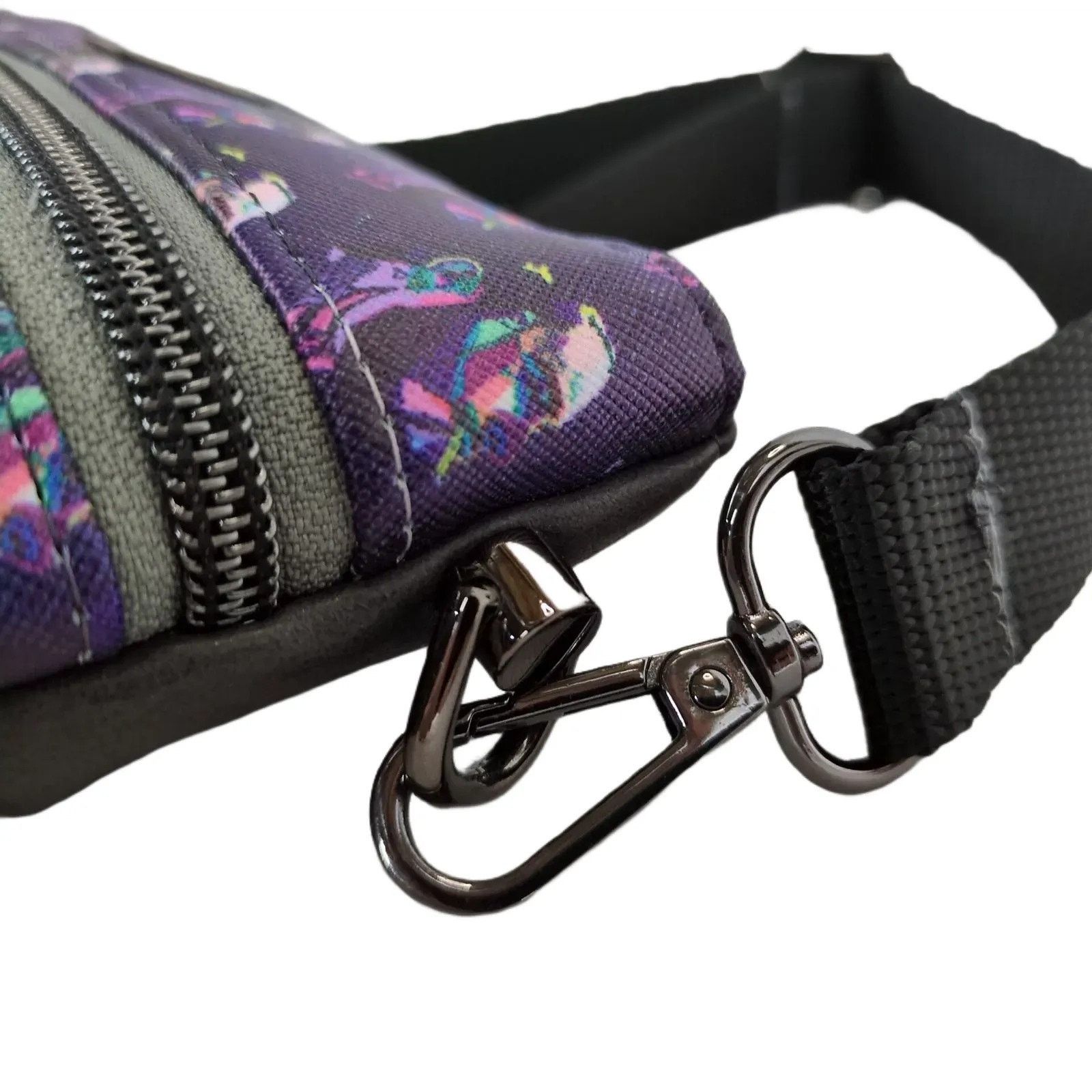Handmade NWOT Post Malone Print Custom Made By Suzy Crossbody Bag Size ONE SIZE - 7 Thumbnail