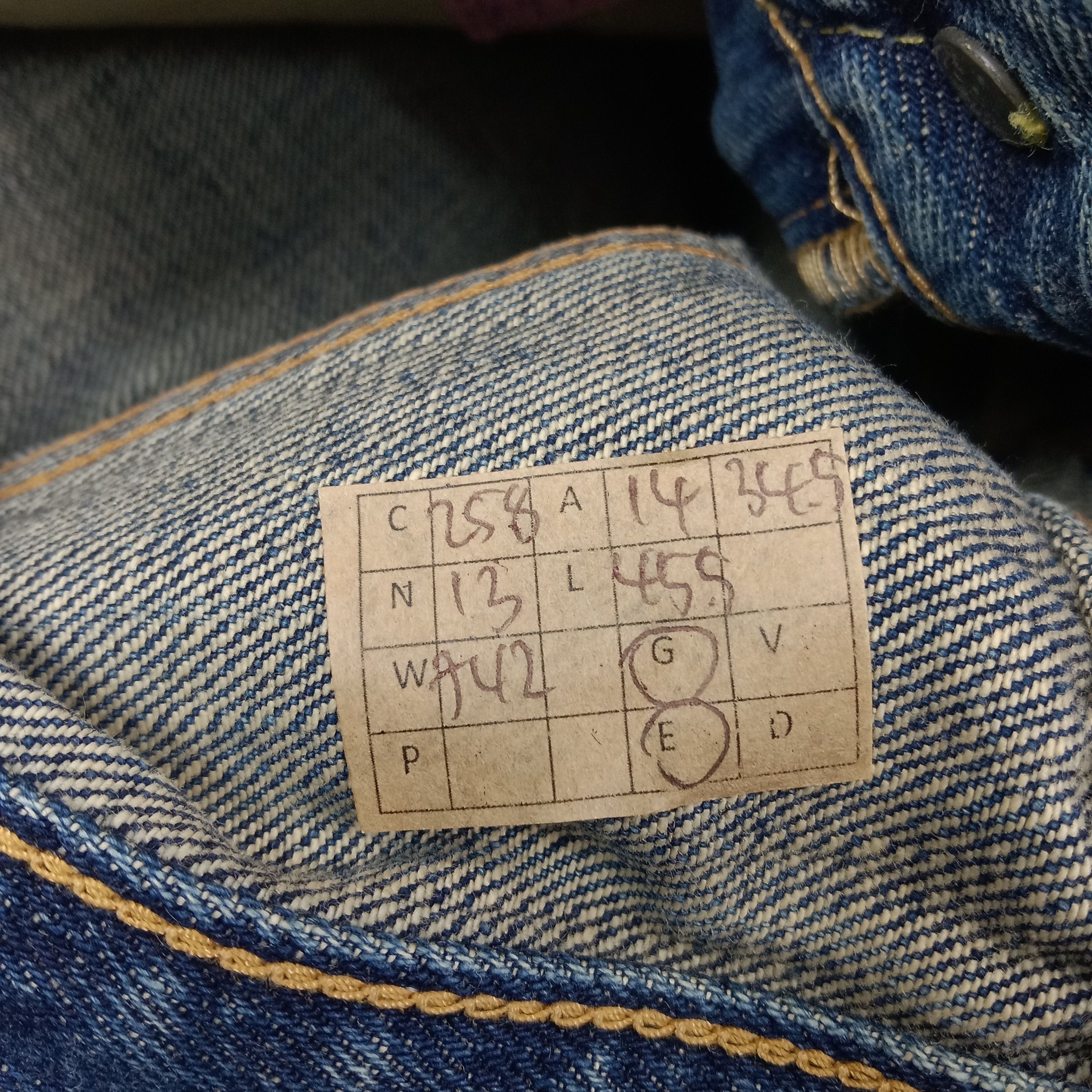 Levi's Levi's 502 Selvedge Distressed Denim Jeans C258N13 Size US 29 - 17 Thumbnail