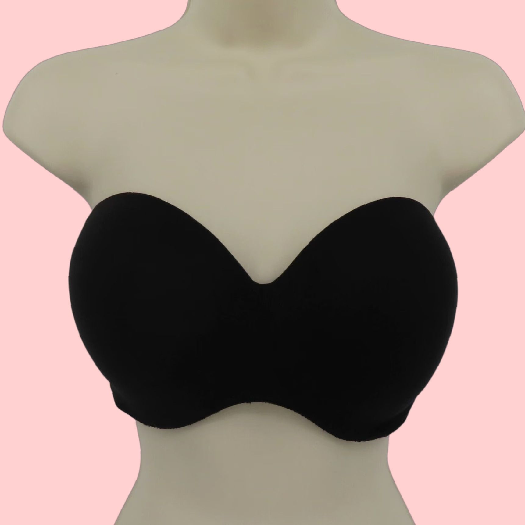 Victorias Secret Victoria's Secret Body By Victoria Black Padded Strapless Underwire Bra 34Ddd Womens