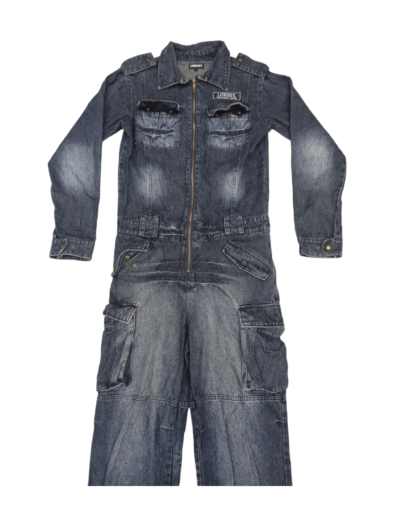 LOWBOX Lowbox 2002 Tactical Multipocket Punk Style Overall Jeans Size US 34 / EU 50 - 10 Thumbnail