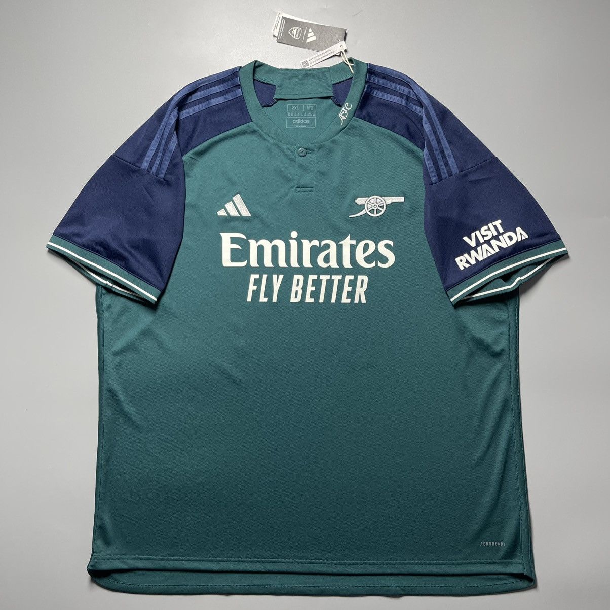 Adidas × Vintage NWT ARSENAL ADIDAS 2023/2024 SOCCER THIRD JERSEY #15 KIWIOR Size US XXL / EU 58 / 5 - 2 Thumbnail
