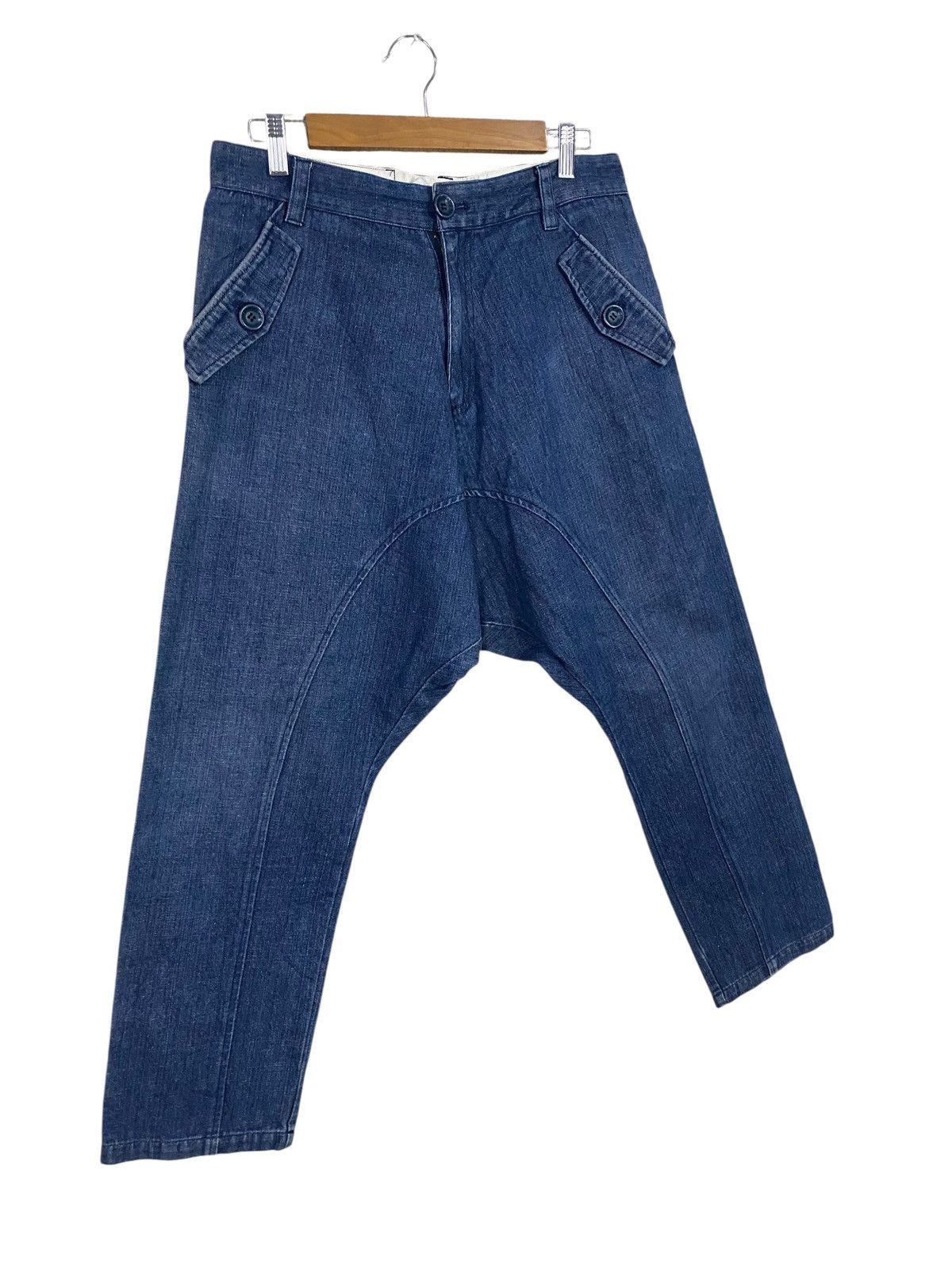 Japanese Brand Rovtski japan high front ballon style denim Size US 31 - 3 Thumbnail