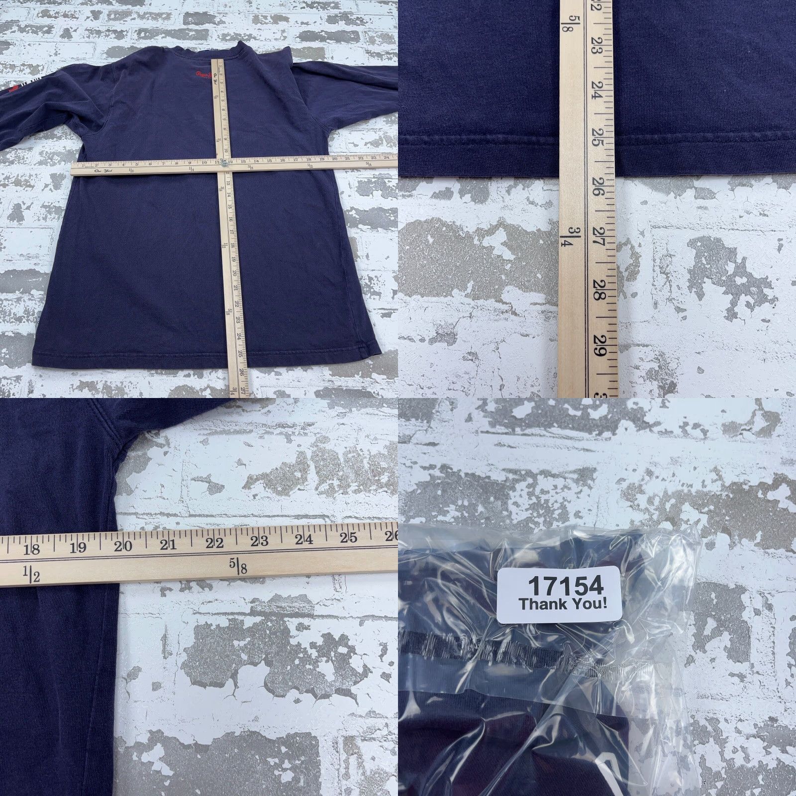 Pepe Jeans VINTAGE Pepe Jeans Graphic Print Long Sleeve Shirt Men Medium Blue Tee Y2K Retro Men's Size US M / EU 48-50 / 2 - 8 Thumbnail