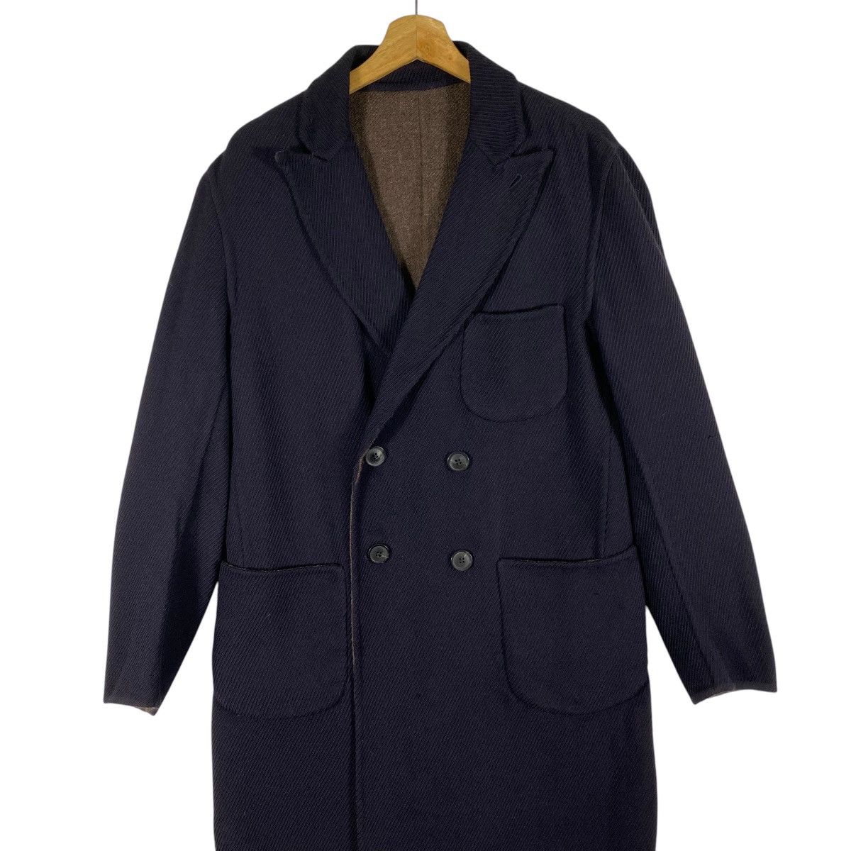 Lardini Lardini Long Jacket Double Breasted Reversible Size US M / EU 48-50 / 2 - 6 Thumbnail